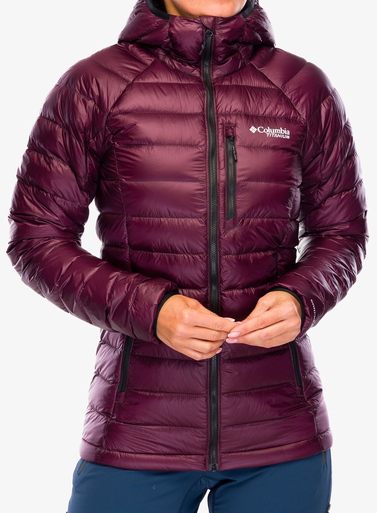 Ženska puhovka Columbia Arctic Crest Down Hooded Jacket - moonvista