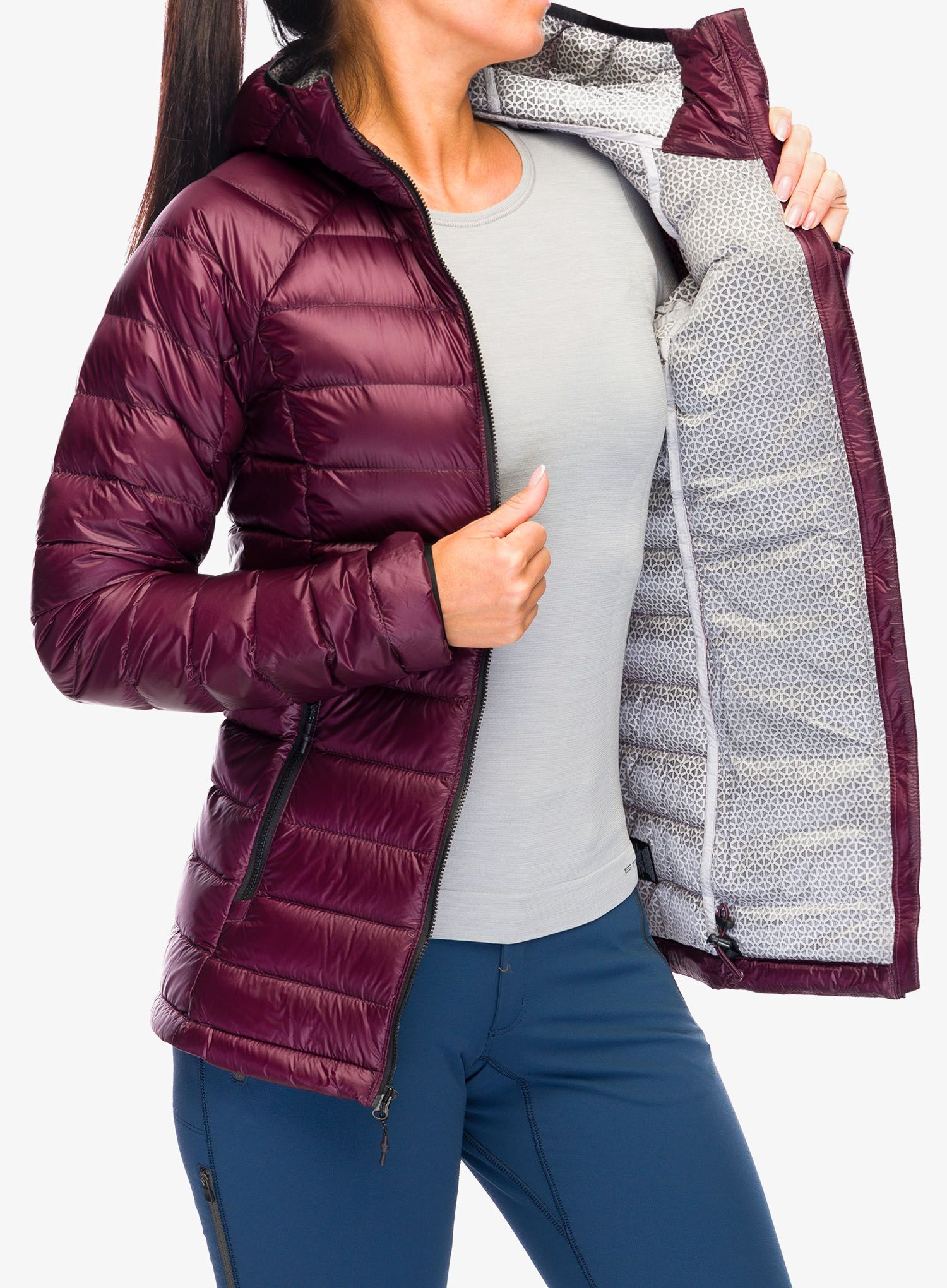 Ženska puhovka Columbia Arctic Crest Down Hooded Jacket - moonvista
