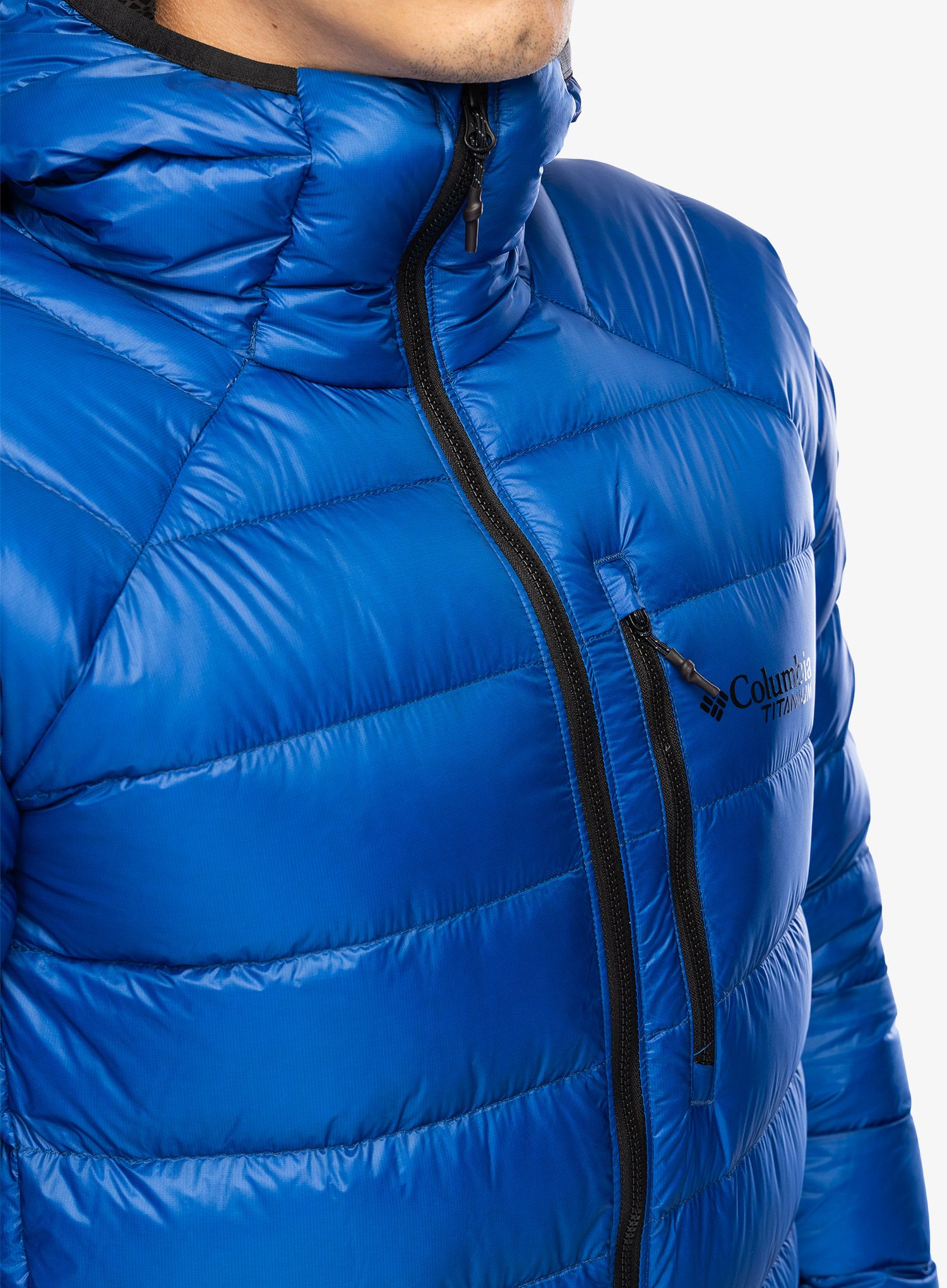 Puhovka Columbia Arctic Crest Down Hooded Jacket - mountain blue