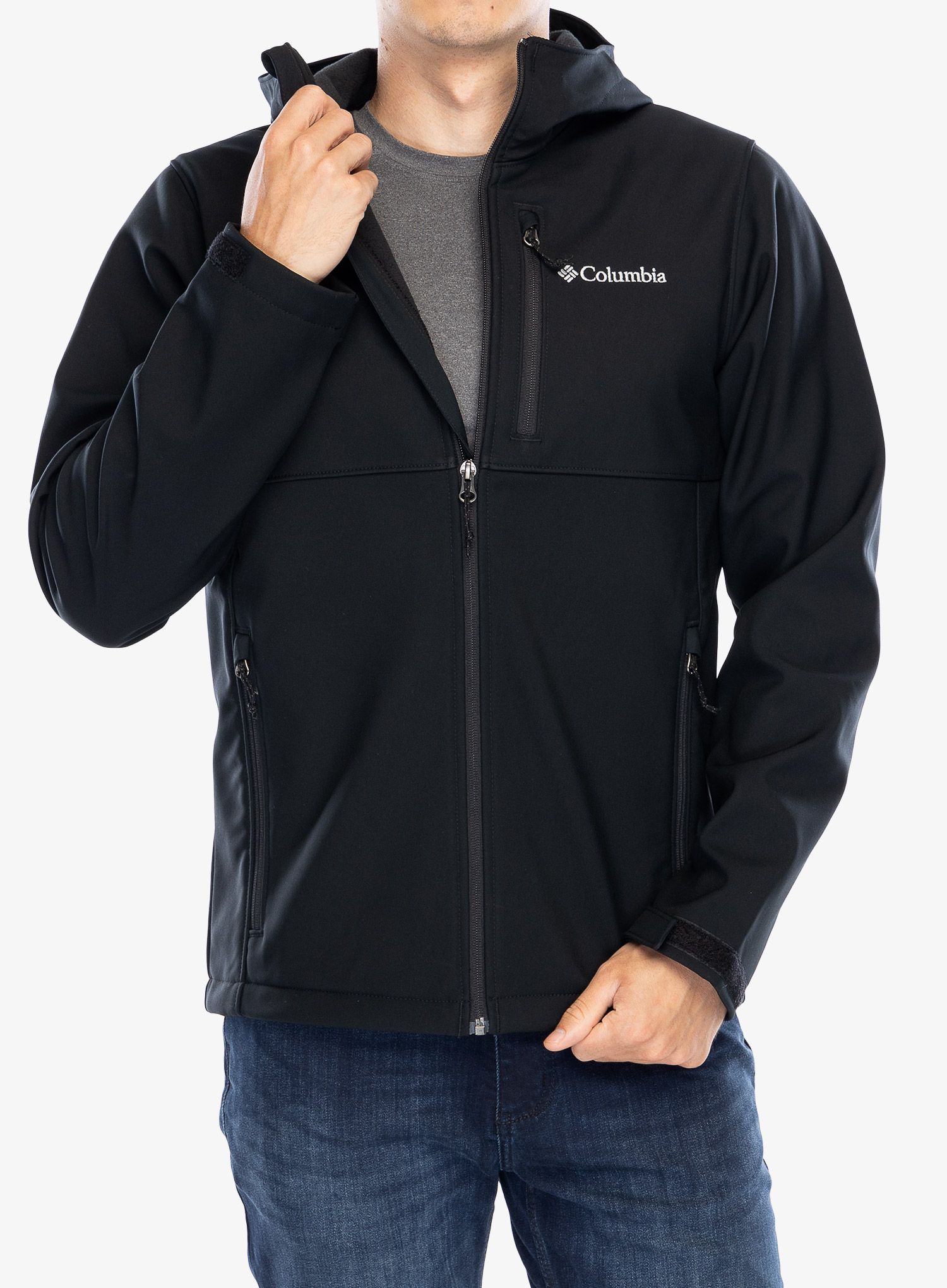 Softshell jakna Columbia Ascender II Hooded Softshell Jacket - black