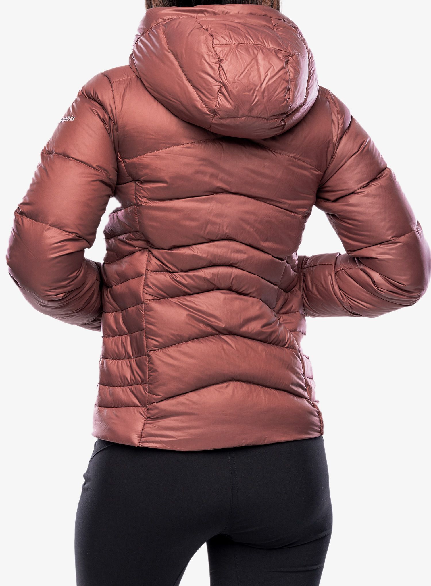 Ženska puhovka Columbia Autumn Park Down Hooded Jacket - beetroot