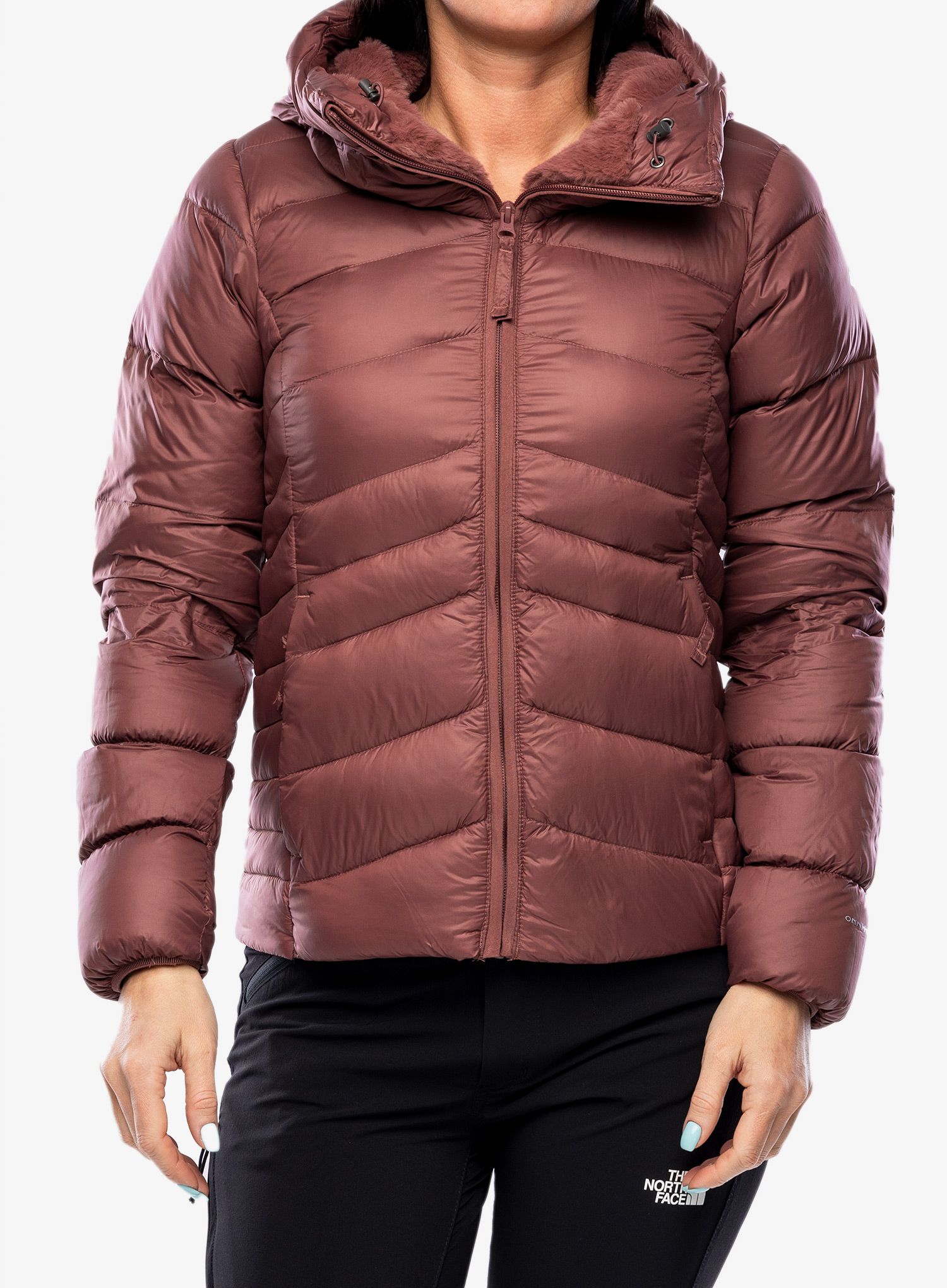 Ženska puhovka Columbia Autumn Park Down Hooded Jacket - beetroot