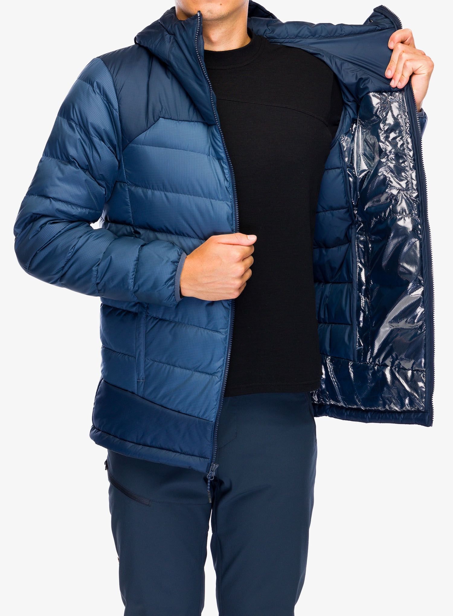 Puhovka Columbia Autumn Park Down Hooded Jacket - dark mountain/collegiate navy