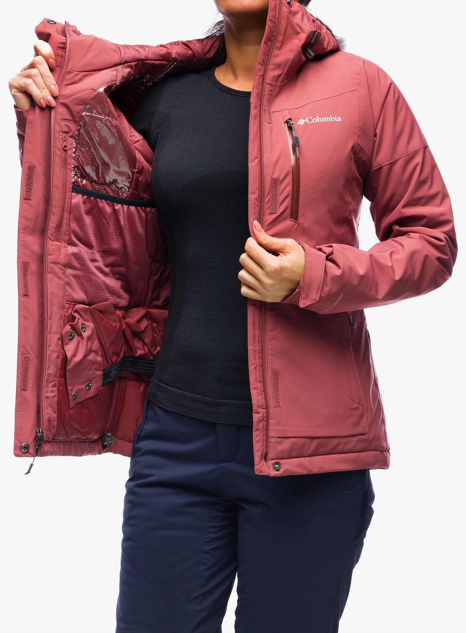 Ženska smučarska jakna Columbia Ava Alpine Insulated Jacket - beetroot
