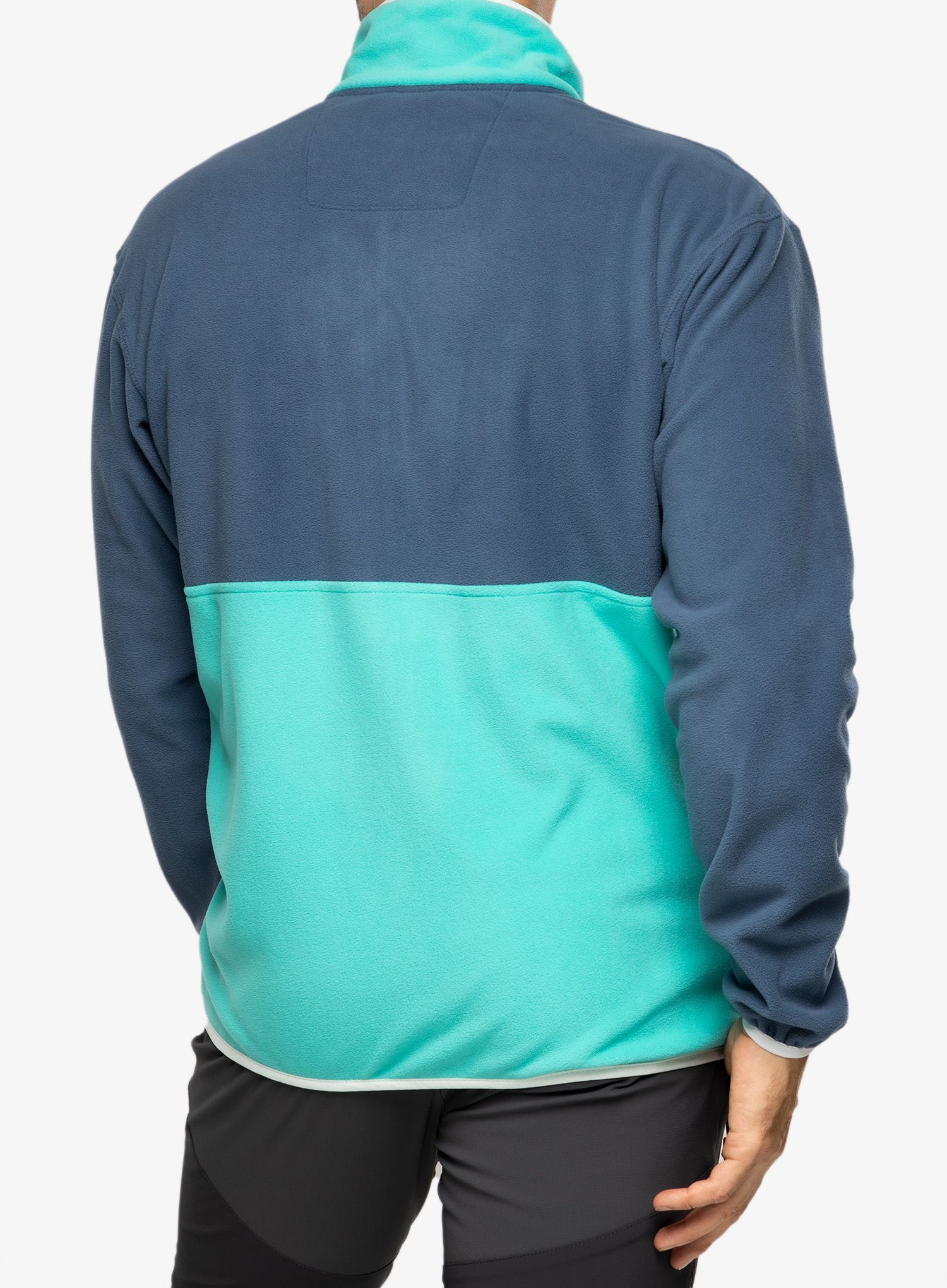 Moški flis Columbia Back Bowl™ Fleece Lightweight - dark mountain/bright aqua/wht