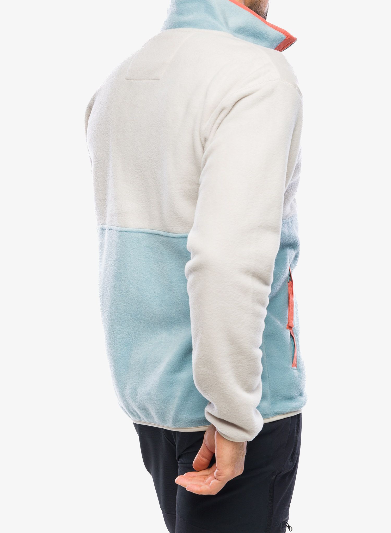 Moška jopica Columbia Back Bowl Full Zip Fleece - dark stone/stone blue/peach