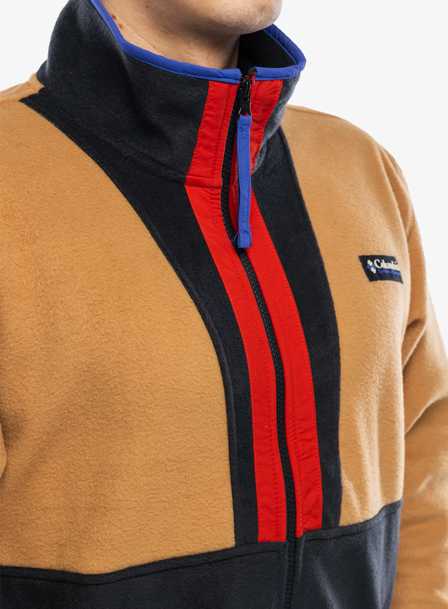 Flis Columbia Backbowl II Full Zip Fleece - camel brown/black