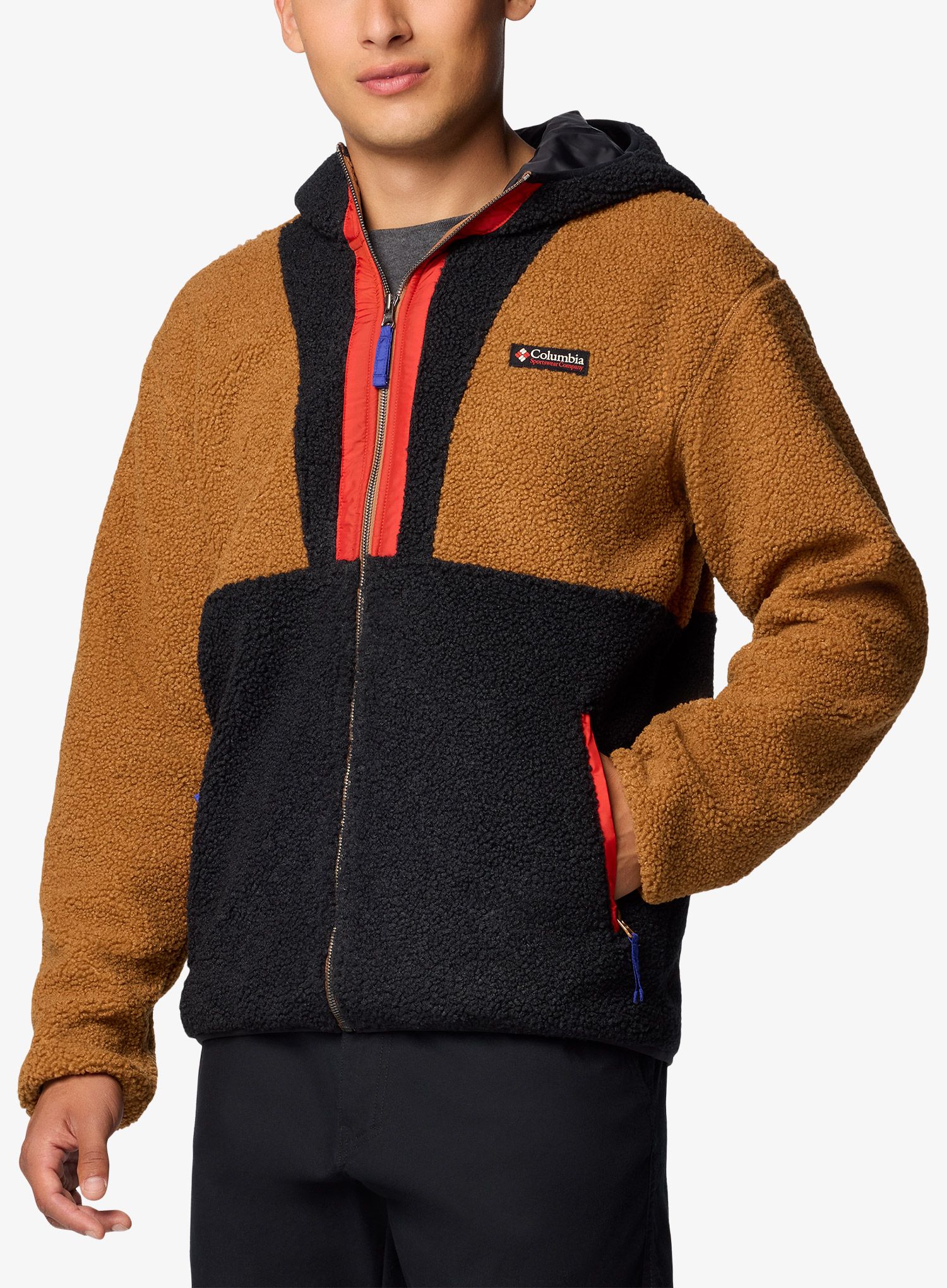 Jopica s kapuco Columbia Backbowl II Remastered Full Zip Hoodie - camel brown/black