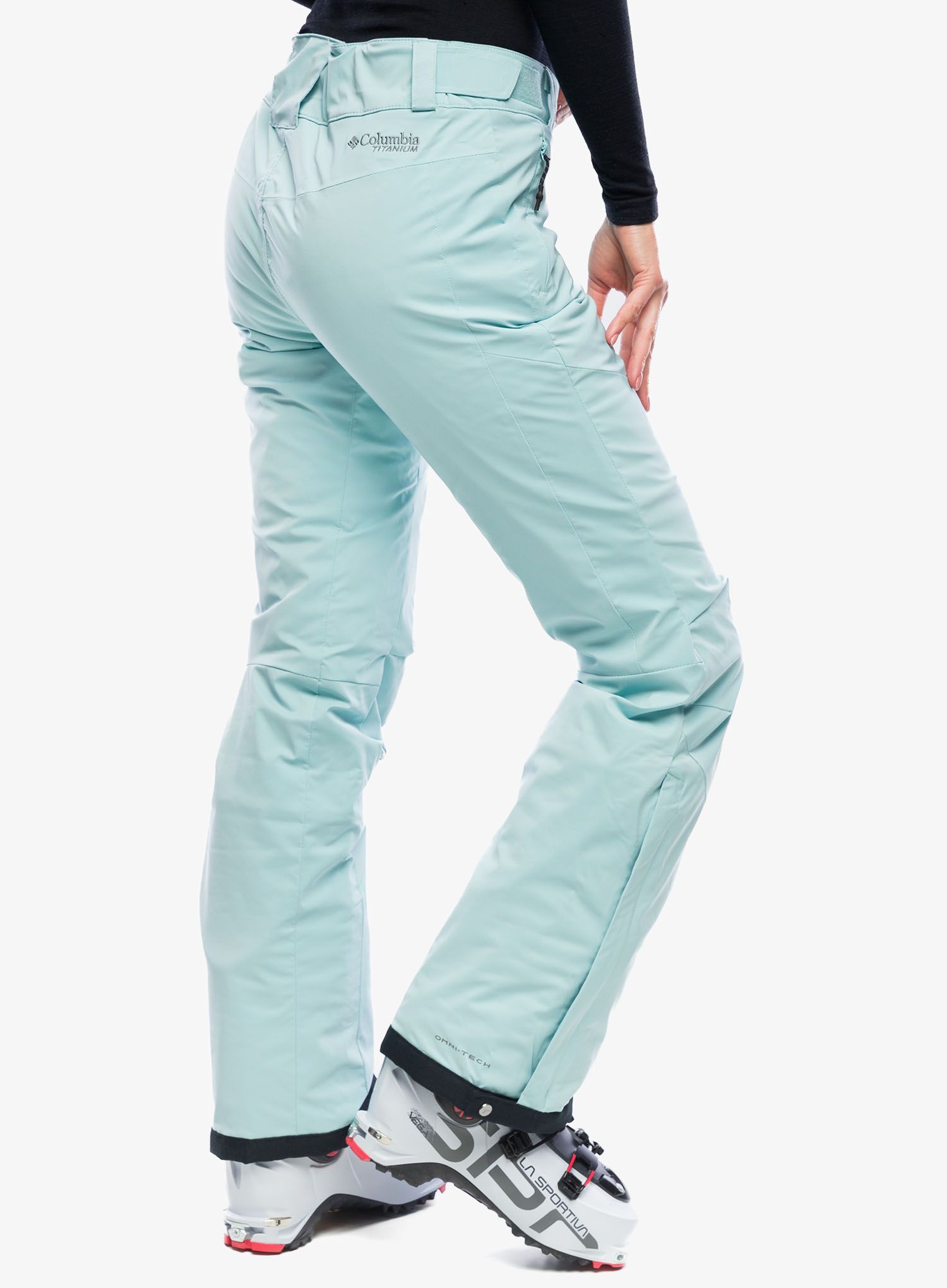 Smučarske hlače ženske Columbia Backslope III Insulated Pant - aqua haze