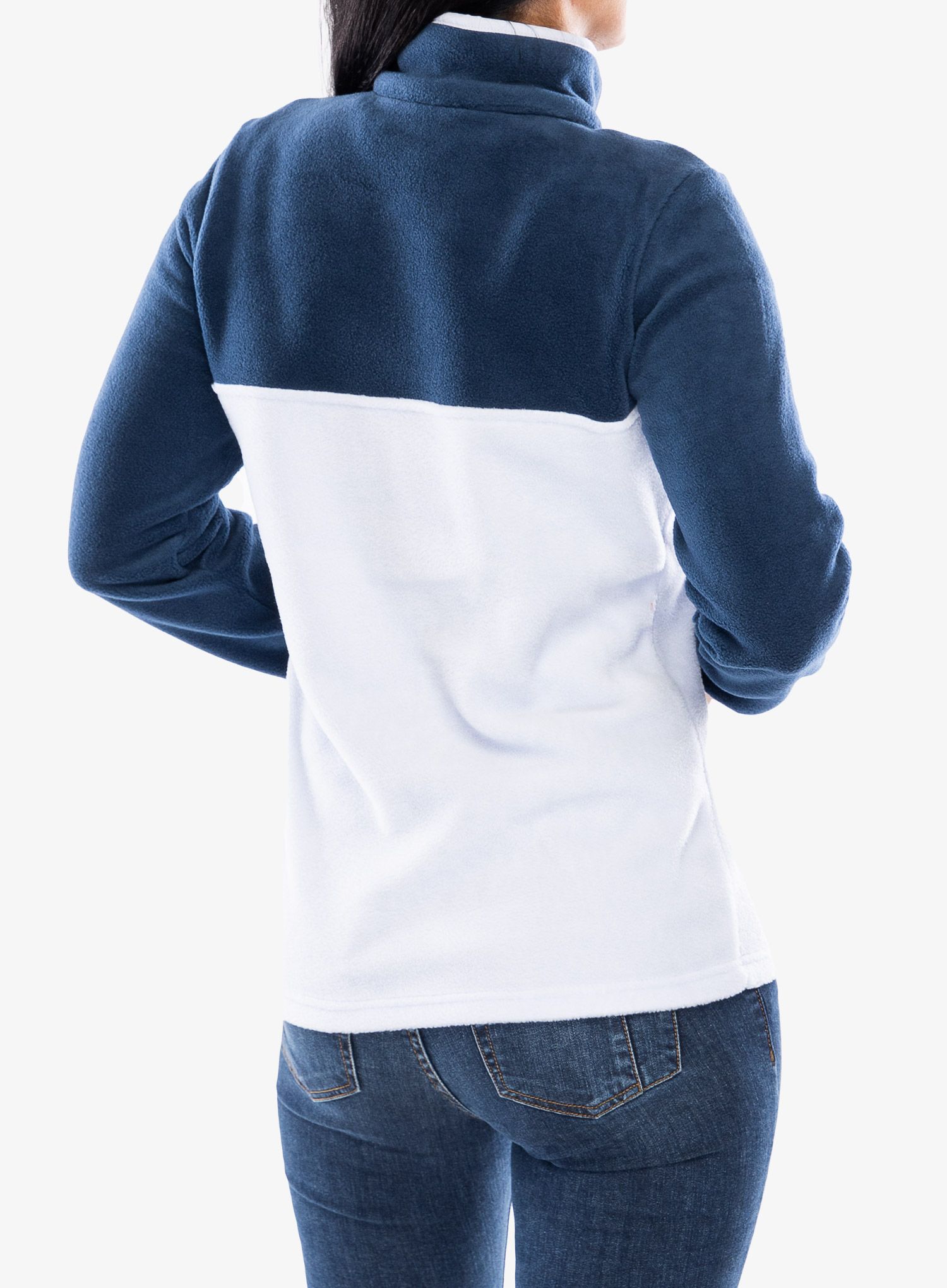 Ženska jopica Columbia Benton Springs Half Snap Pull Over II - collegiate navy/snowdrift