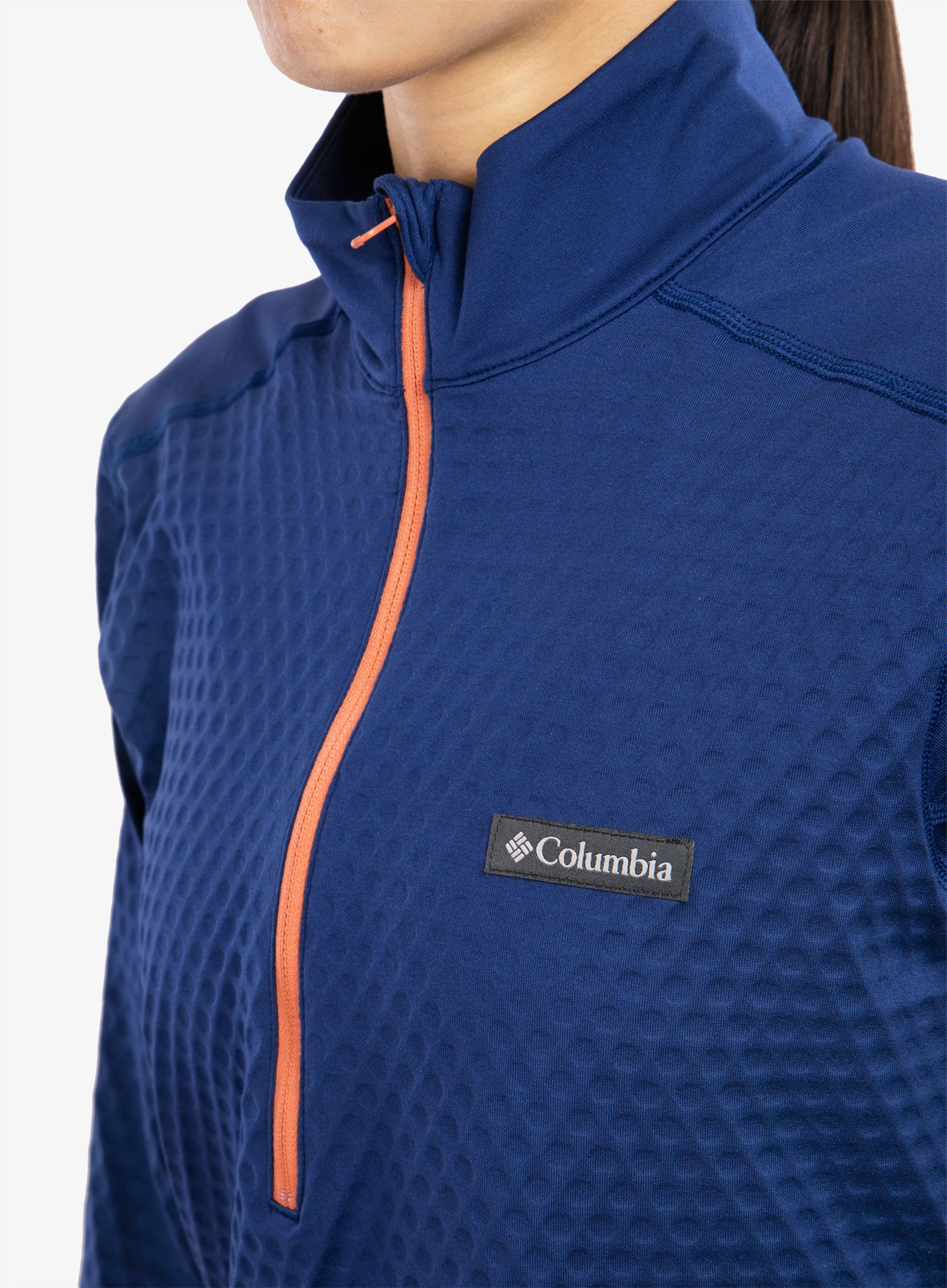 Ženska jopica z zadrgo Columbia Bliss Ascent 1/2 Zip - dark sapphire
