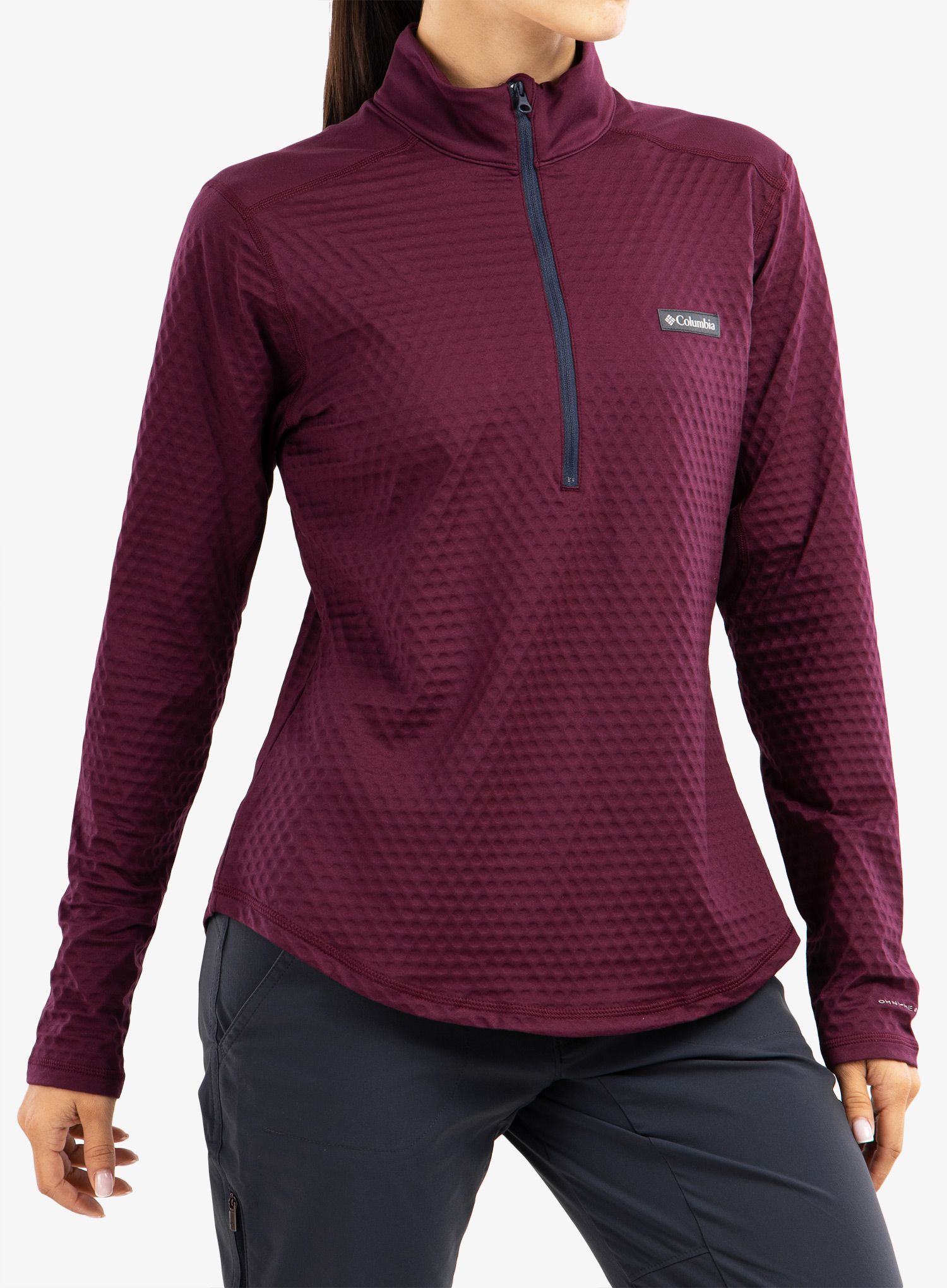 Ženska jopica brez kapuce Columbia Bliss Ascent 1/2 Zip - marionberry