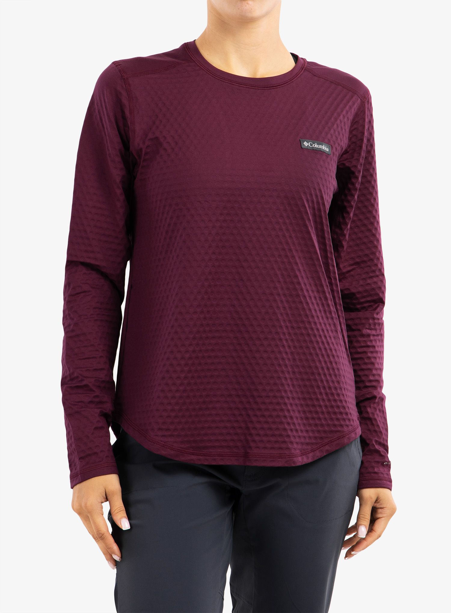Ženska jopica brez kapuce Columbia Bliss Ascent LS - marionberry