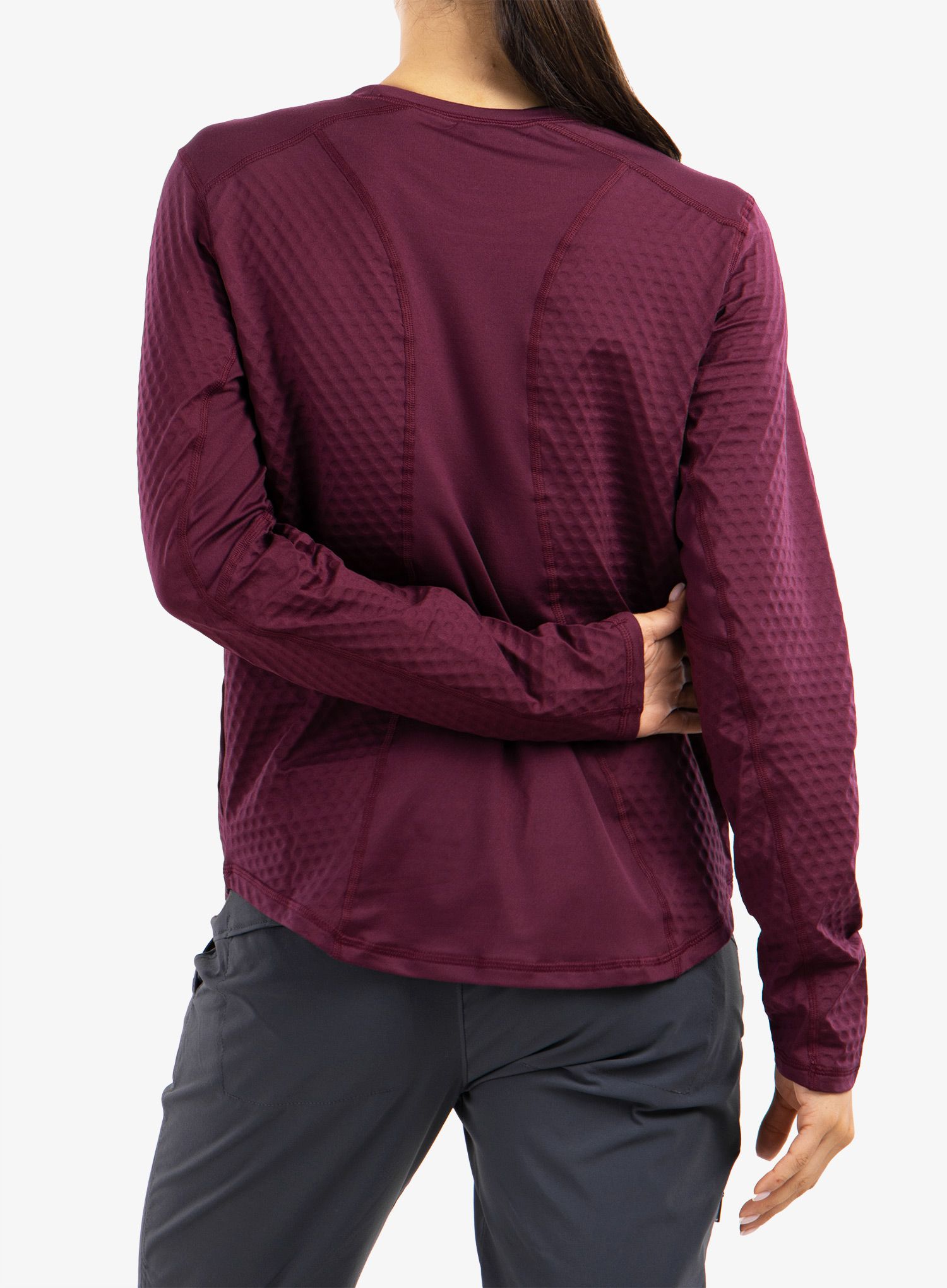Ženska jopica brez kapuce Columbia Bliss Ascent LS - marionberry