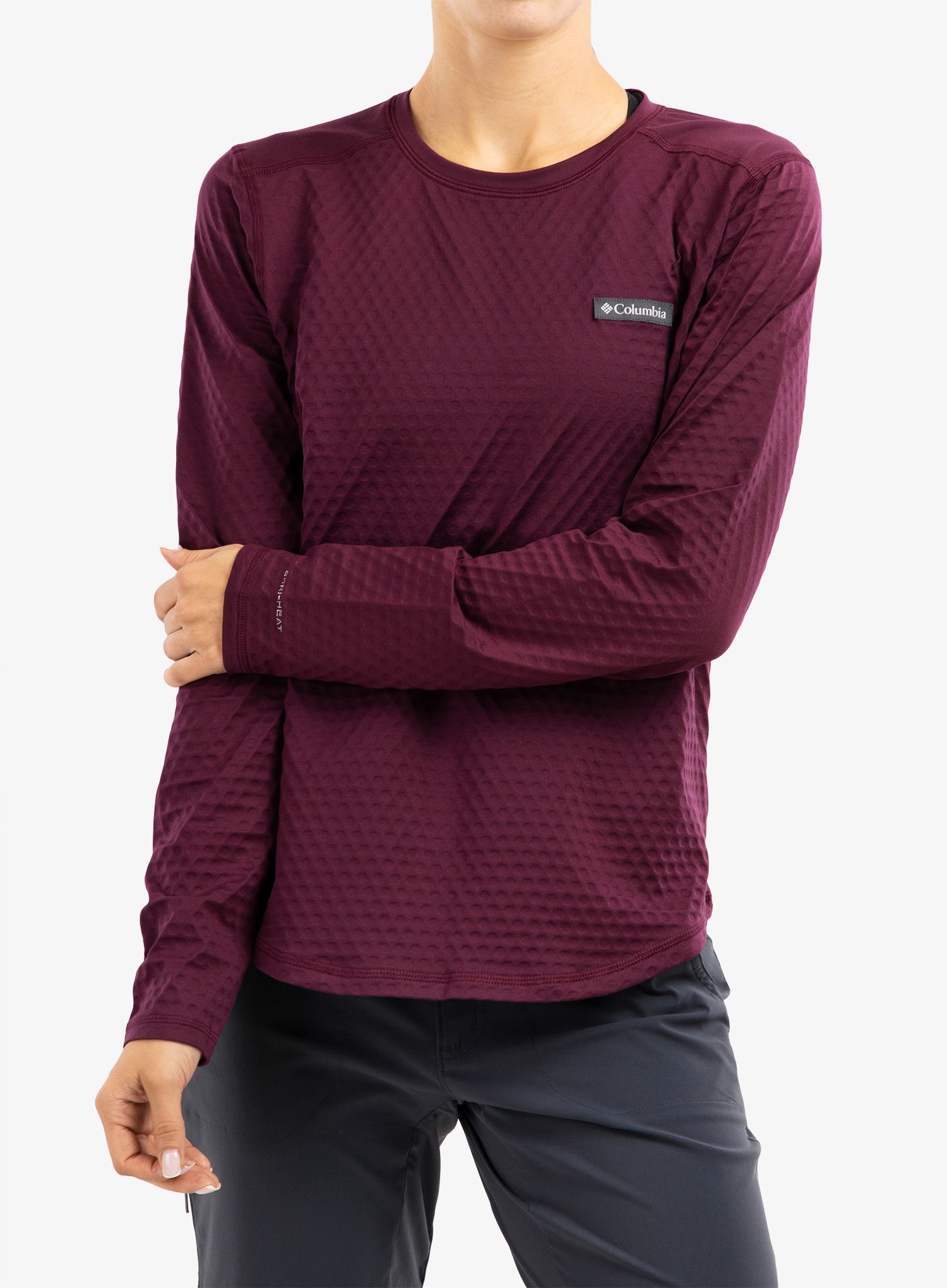 Ženska jopica brez kapuce Columbia Bliss Ascent LS - marionberry