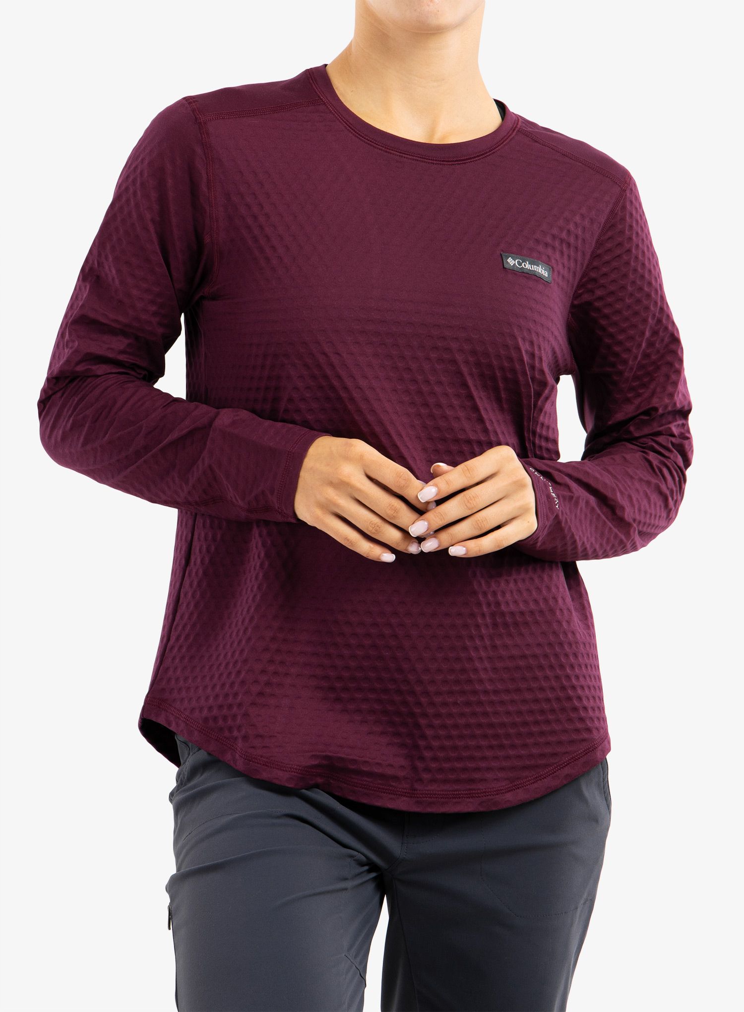 Ženska jopica brez kapuce Columbia Bliss Ascent LS - marionberry