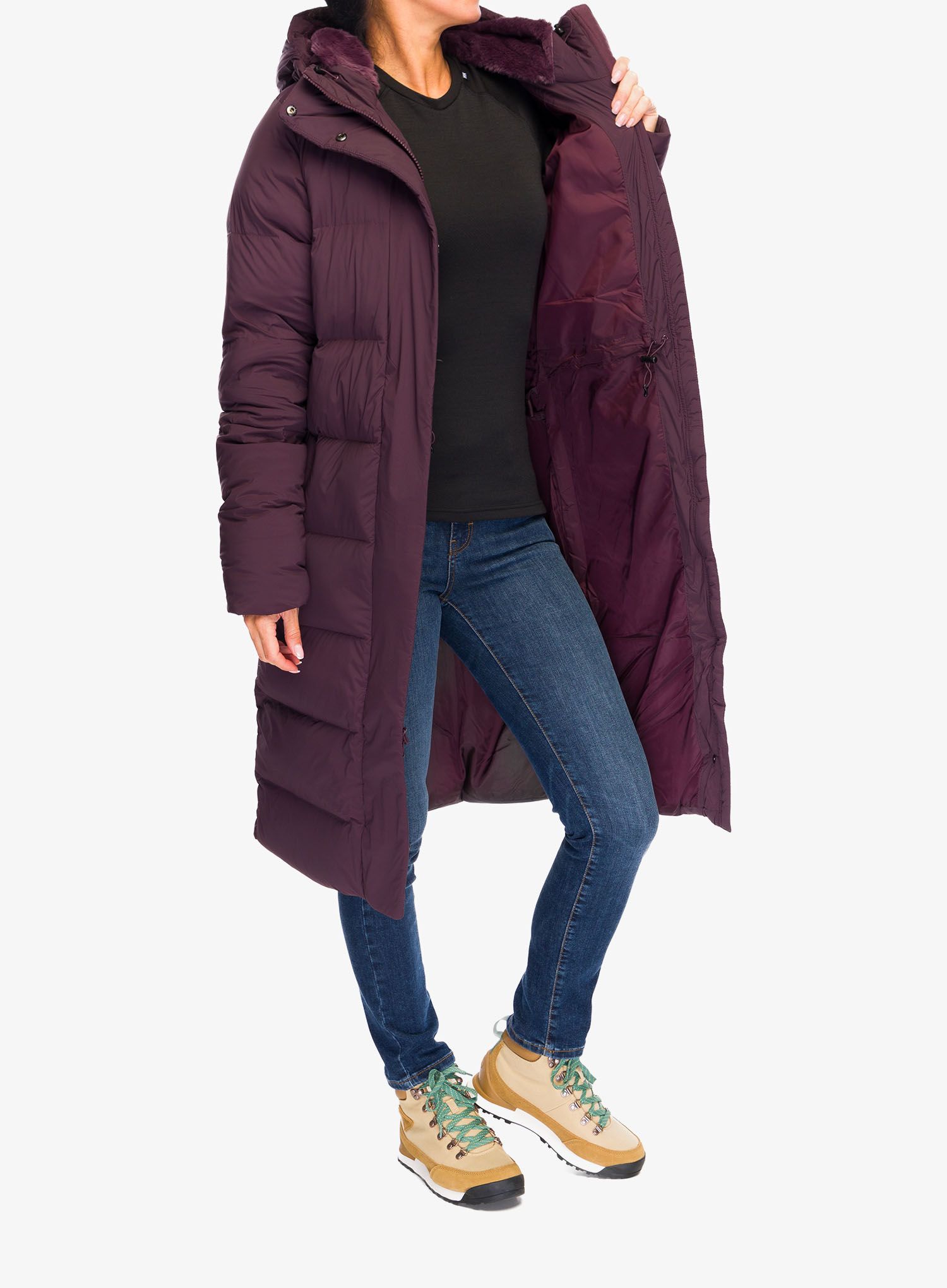 Puhast plašč Columbia Boundless Days Long Down Jacket - moonvista