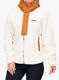 Ženski flis Columbia Boundless Discovery Hooded Sherpa - chalk/camel brown