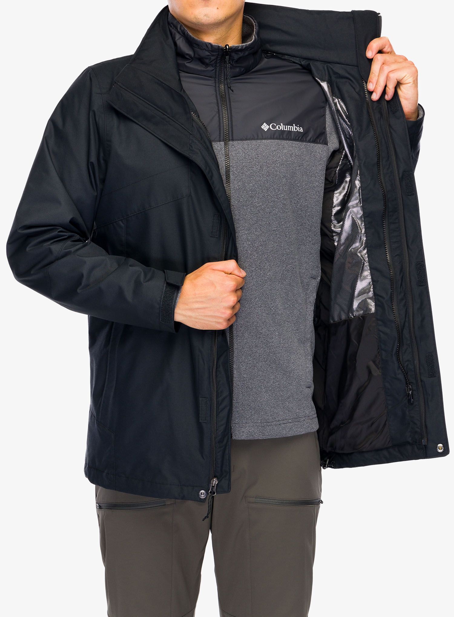 Jakna 3v1 Columbia Bugaboo III Fleece Interchange Jacket - black