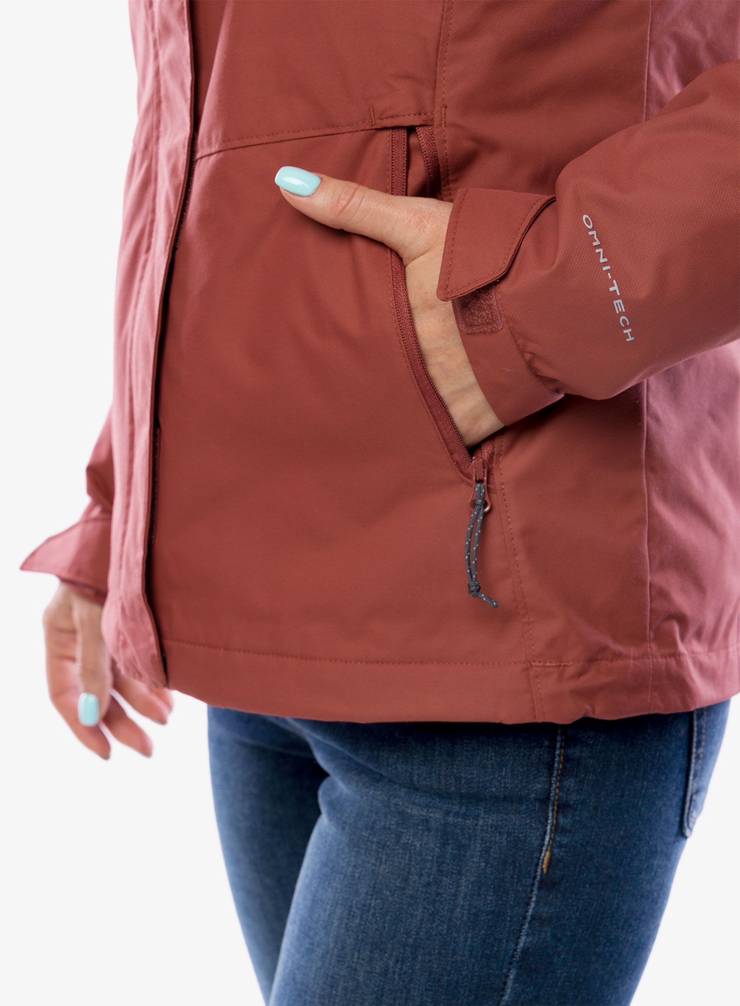 Ženska jakna 3 v 1 Columbia Bugaboo II Fleece Interchange Jacket - beetroot/dusty pink