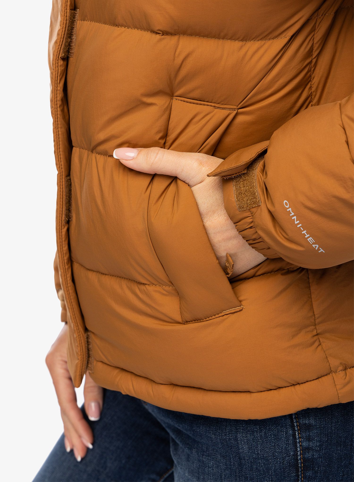 Ženska zimska jakna Columbia Bulo Point III Down Jacket - camel brown/dark stone