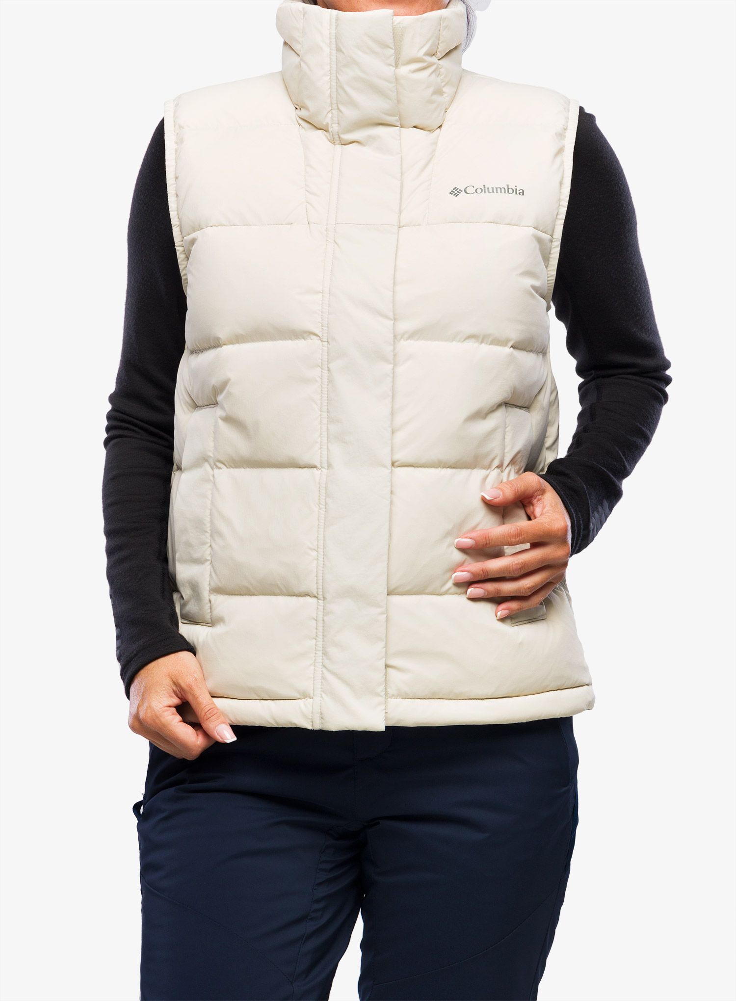 Ženski brezrokavnik Columbia Bulo Point II Down Vest - dark stone crinkle