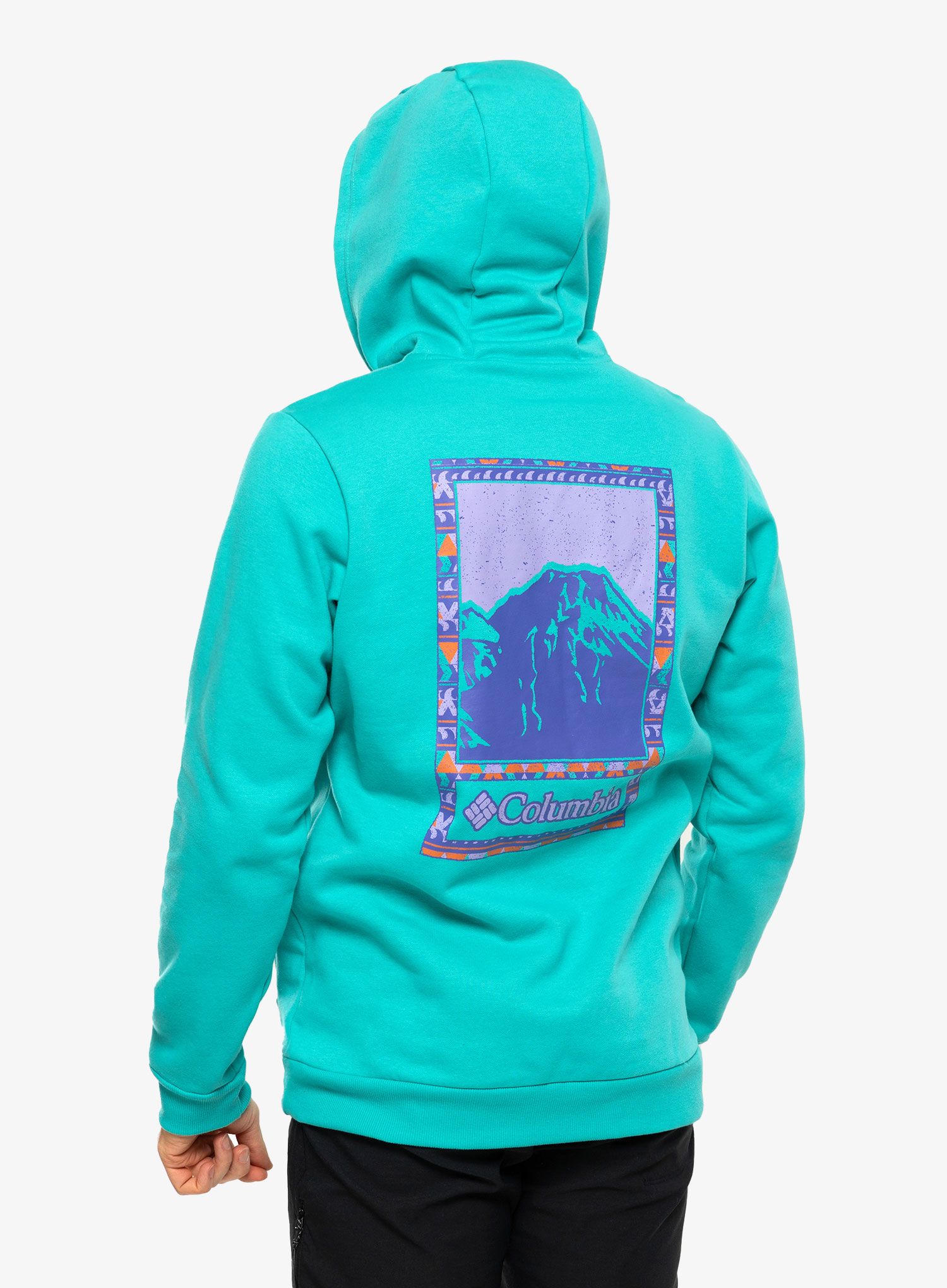 Jopica s kapuco Columbia CSC Graphic Hoodie - bright aqua/bordered beauty