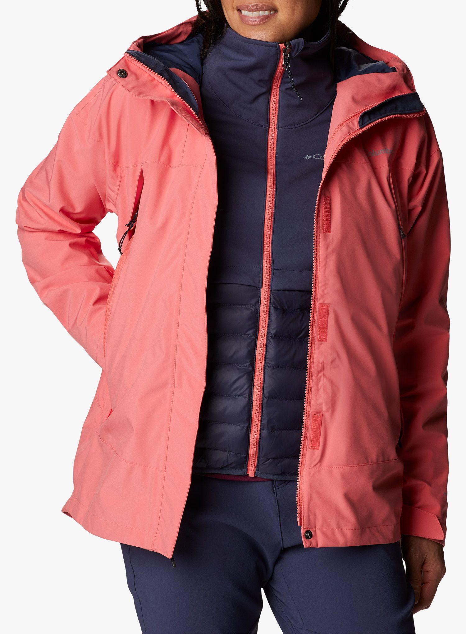 Ženska jakna 3 v 1 Columbia Canyon Meadows Interchange Jacket - blush pink
