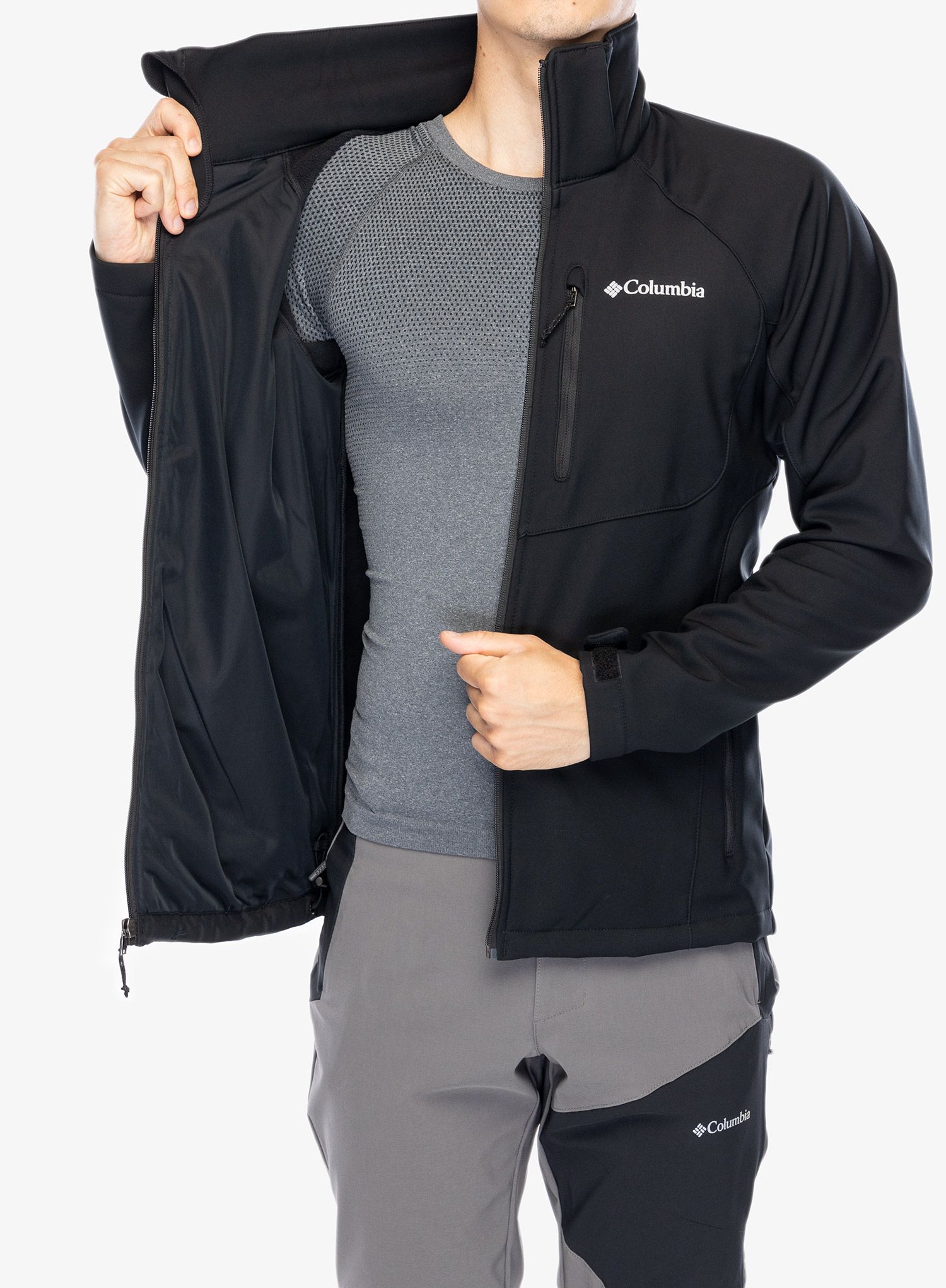 Softshell jakna Columbia Cascade Ridge III Softshell - black