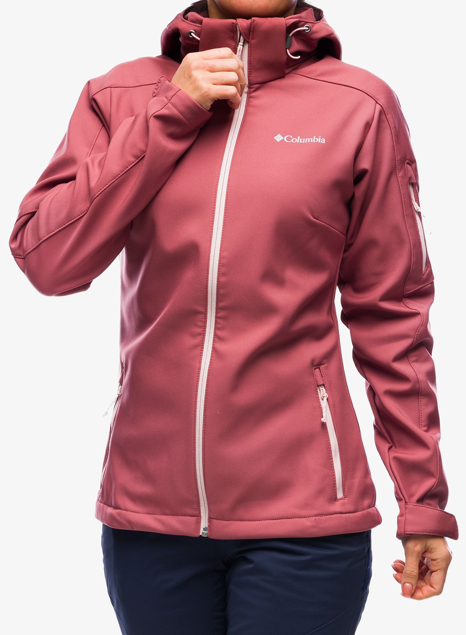 Ženska softshell jakna Columbia Cascade Ridge Jacket - beetroot/dusty pink