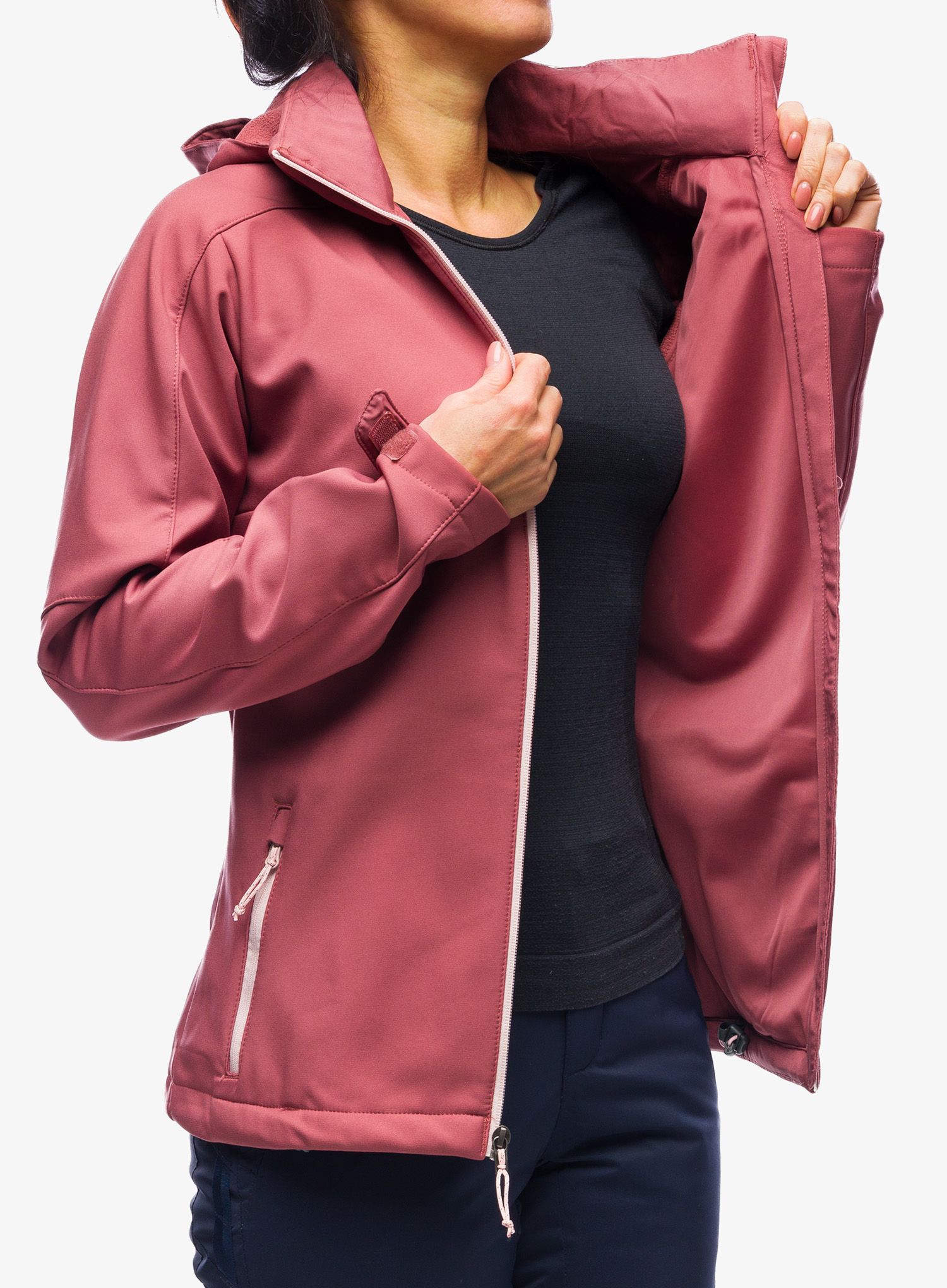 Ženska softshell jakna Columbia Cascade Ridge Jacket - beetroot/dusty pink