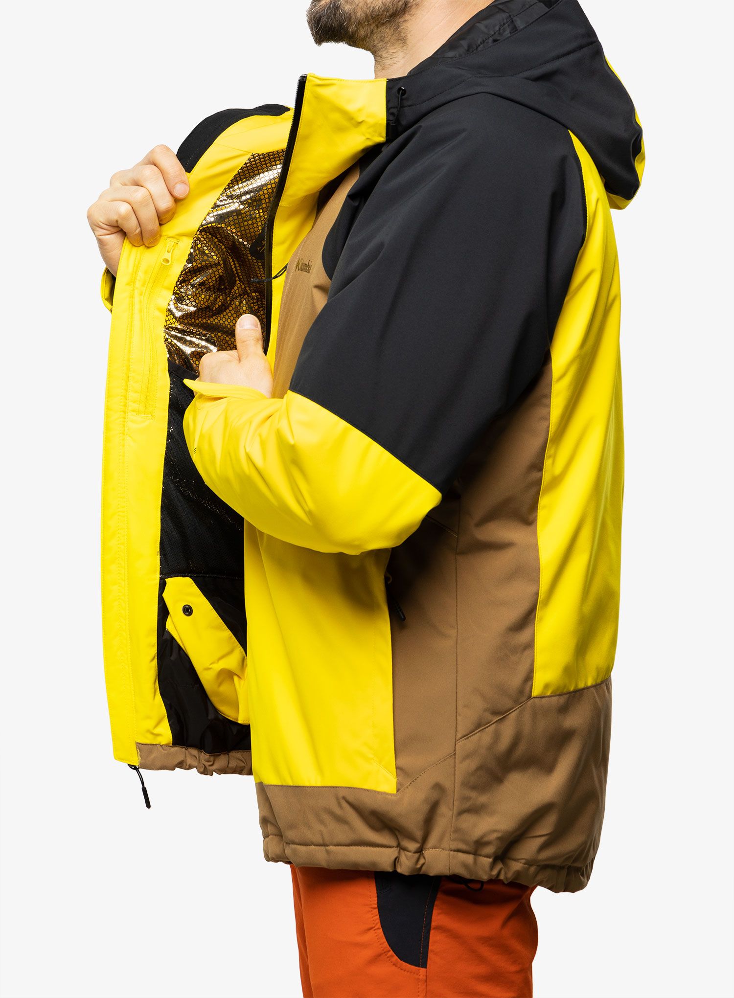 Smučarska jakna Columbia Centerport II Jacket - laser lemon/delta/black