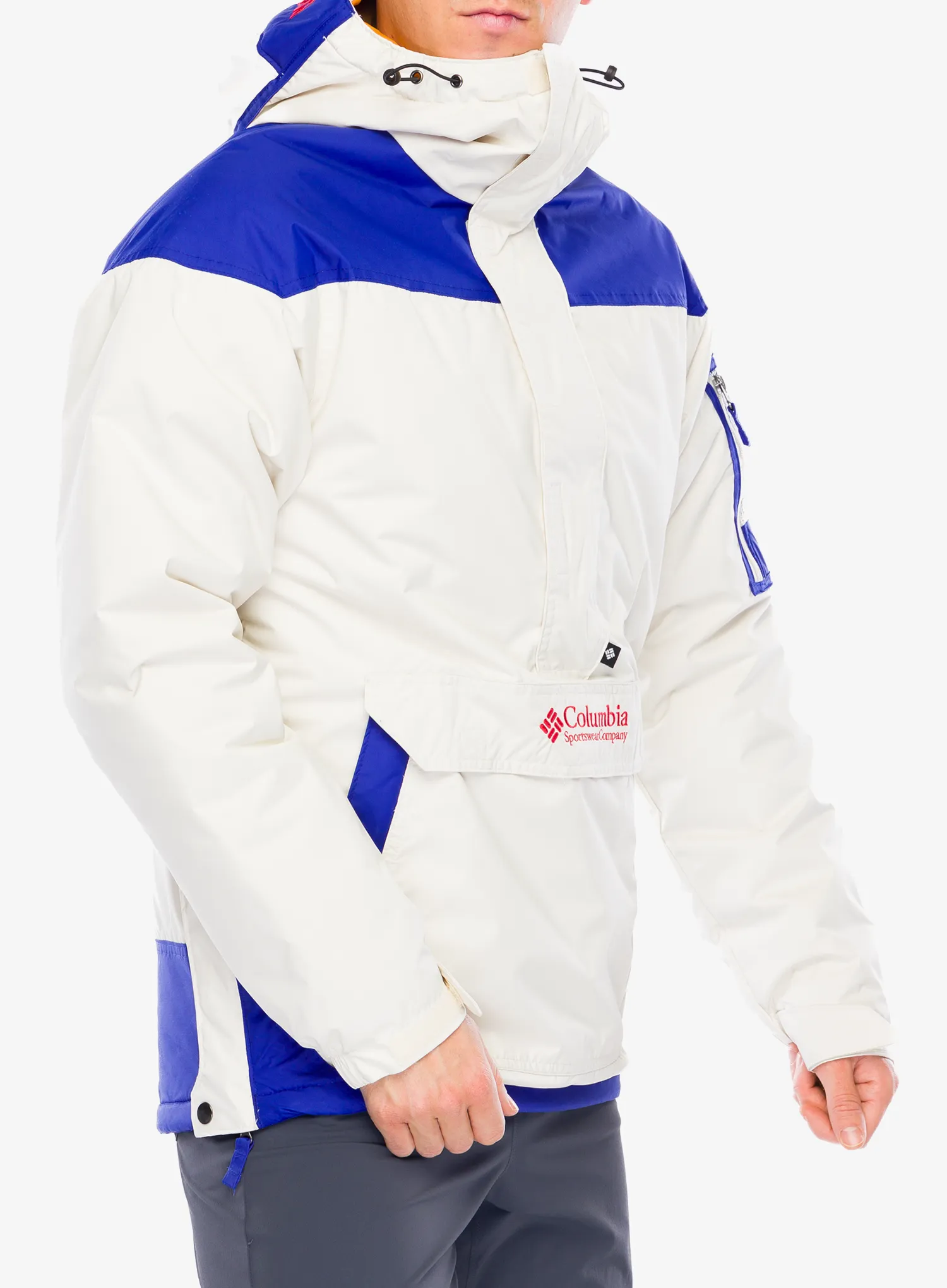 Sintetična jakna Columbia Challenger II Insulated Pullover - chalk/clematis blue