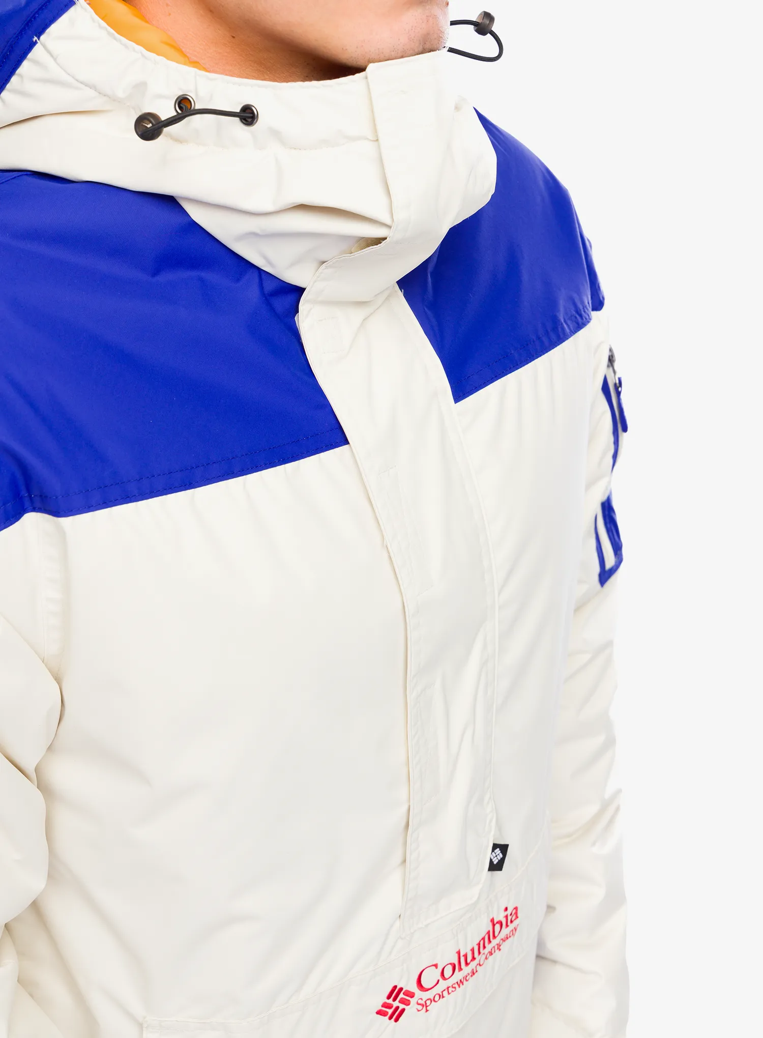Sintetična jakna Columbia Challenger II Insulated Pullover - chalk/clematis blue