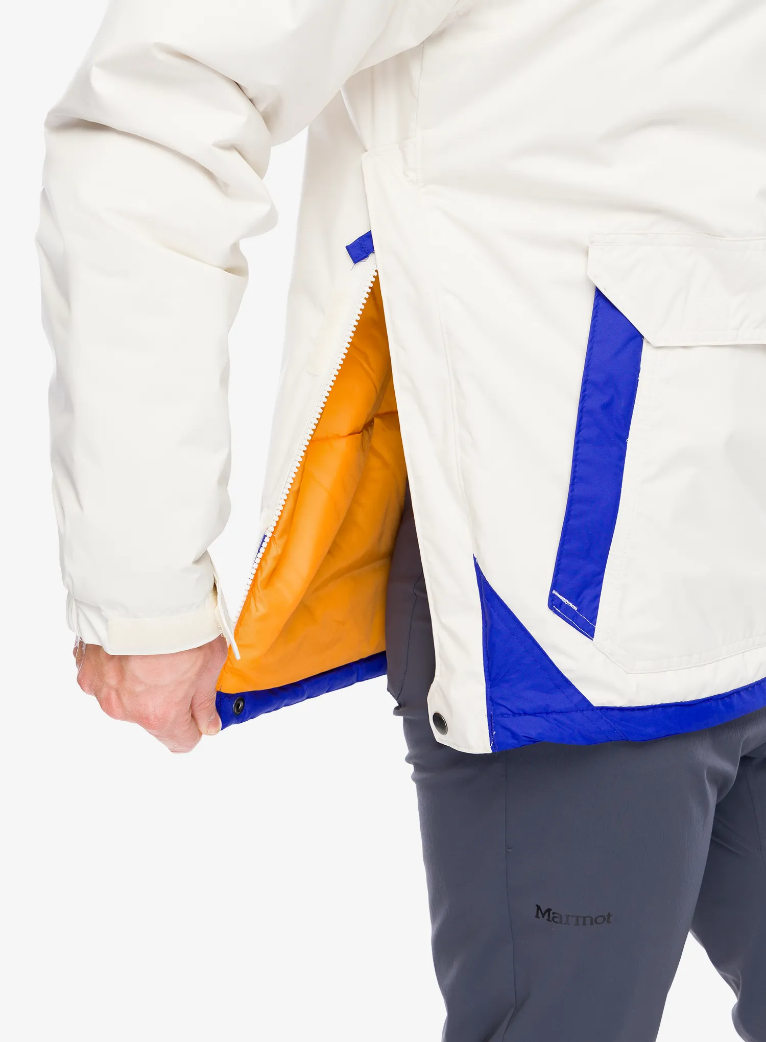 Sintetična jakna Columbia Challenger II Insulated Pullover - chalk/clematis blue