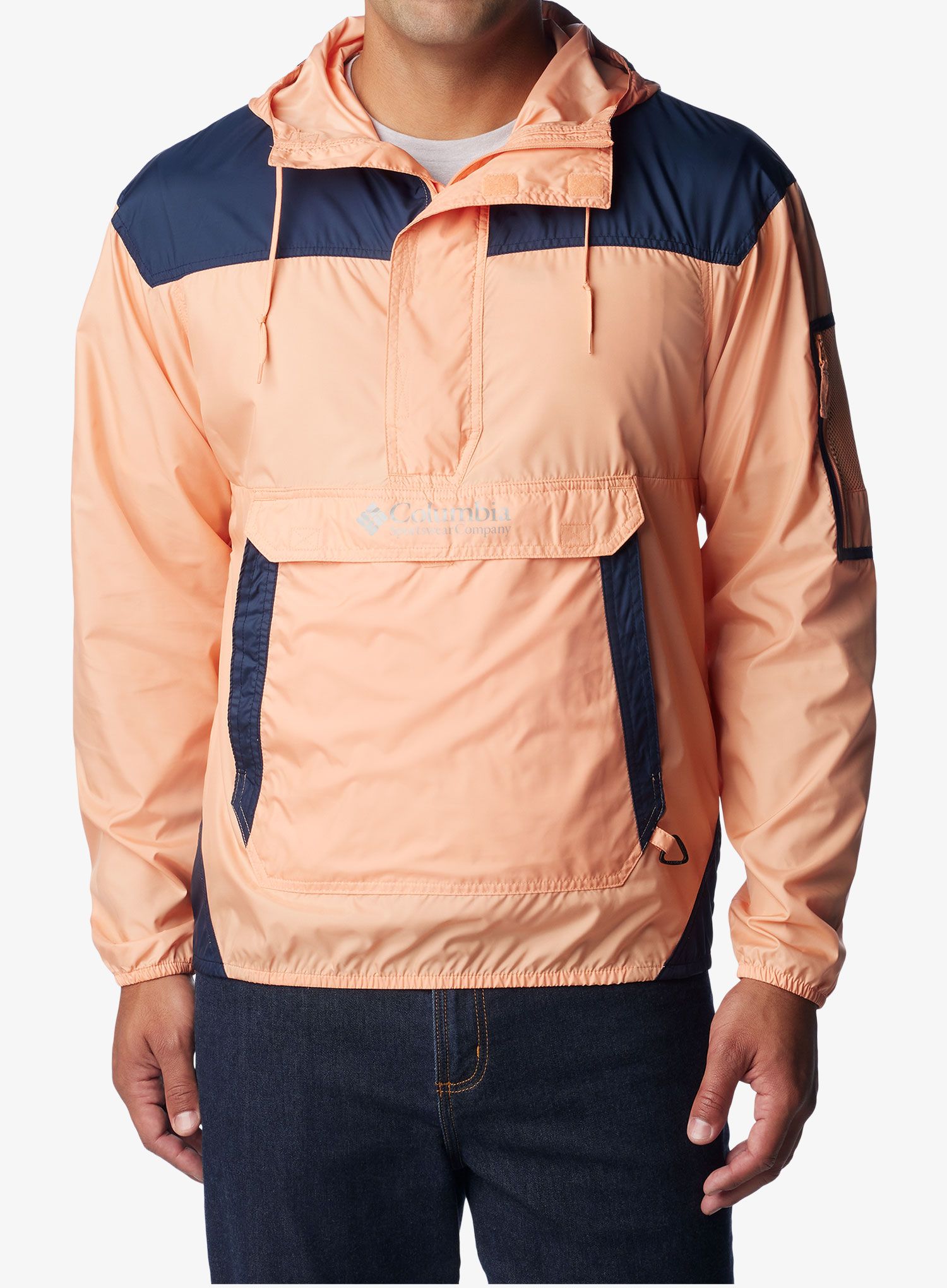 Vetrovka Columbia Challenger Windbreaker - apricot fizz/collegiate navy