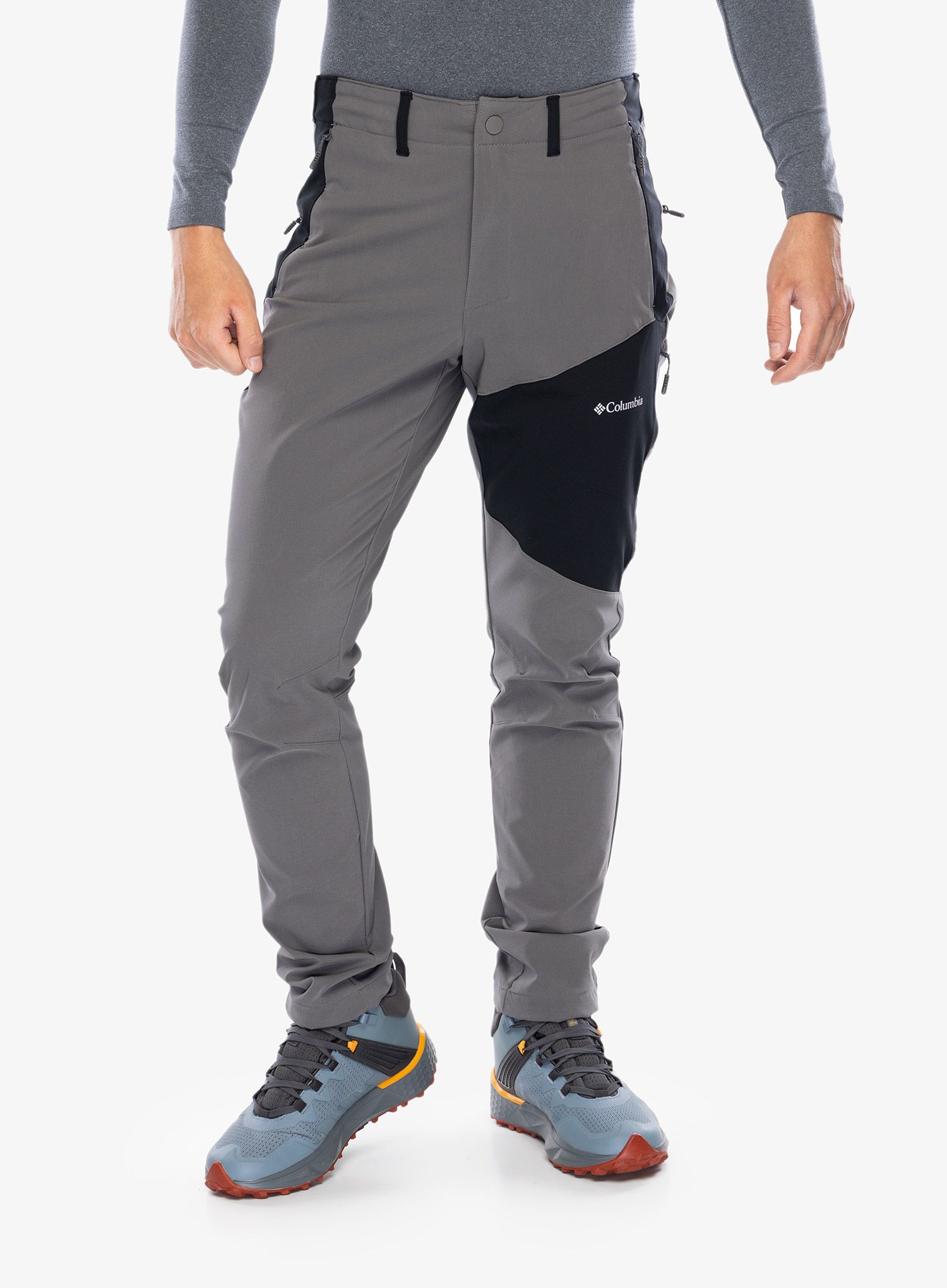 Softshell hlače Columbia Columbia Tech Softshell Pant - city grey/black