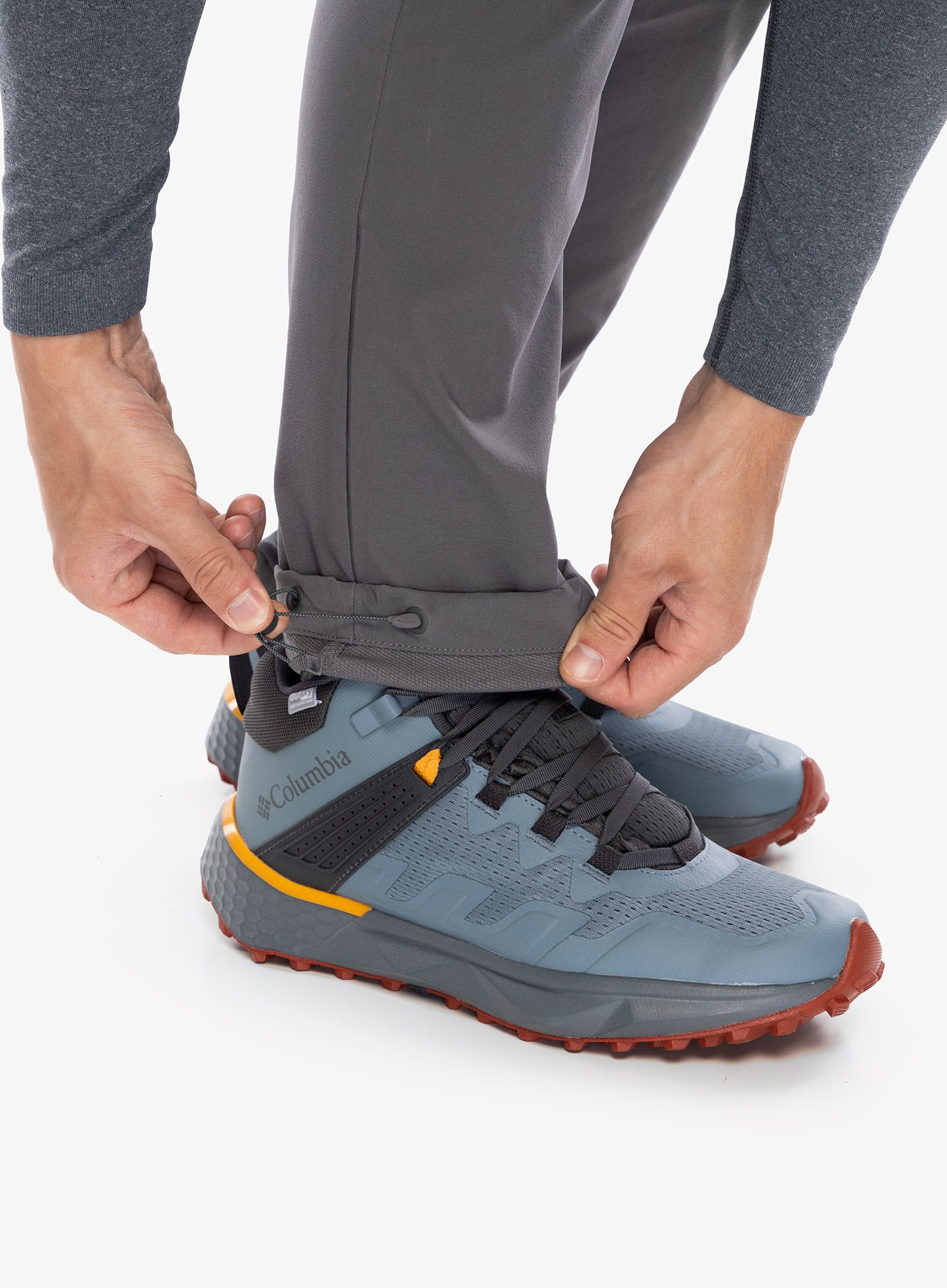 Softshell hlače Columbia Columbia Tech Softshell Pant - city grey/black