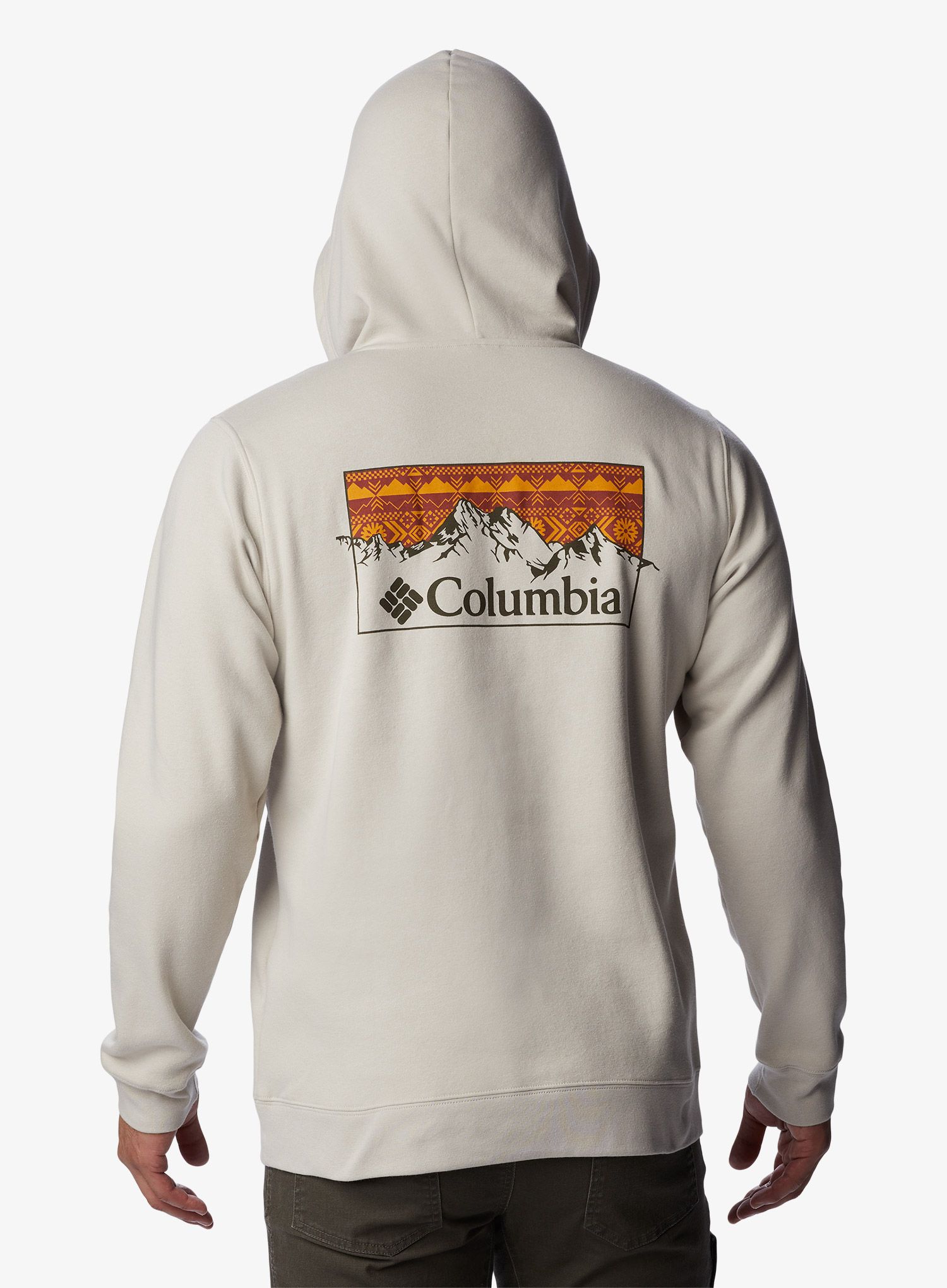 Moška jopica Columbia Trek Graphic Hoodie - dark stone/checkered range
