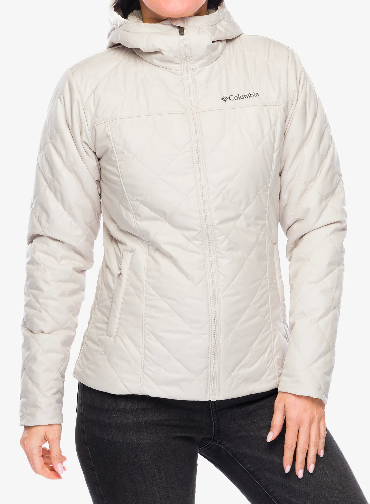 Ženska sintetična jakna Columbia Copper Crest II Hooded Jacket - dark stone