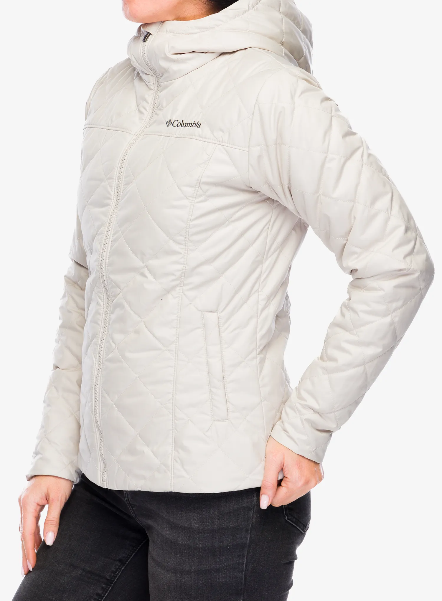Ženska sintetična jakna Columbia Copper Crest II Hooded Jacket - dark stone