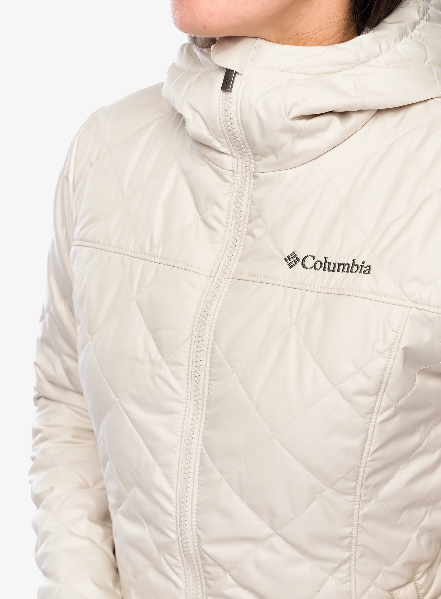 Ženska sintetična jakna Columbia Copper Crest II Hooded Jacket - dark stone