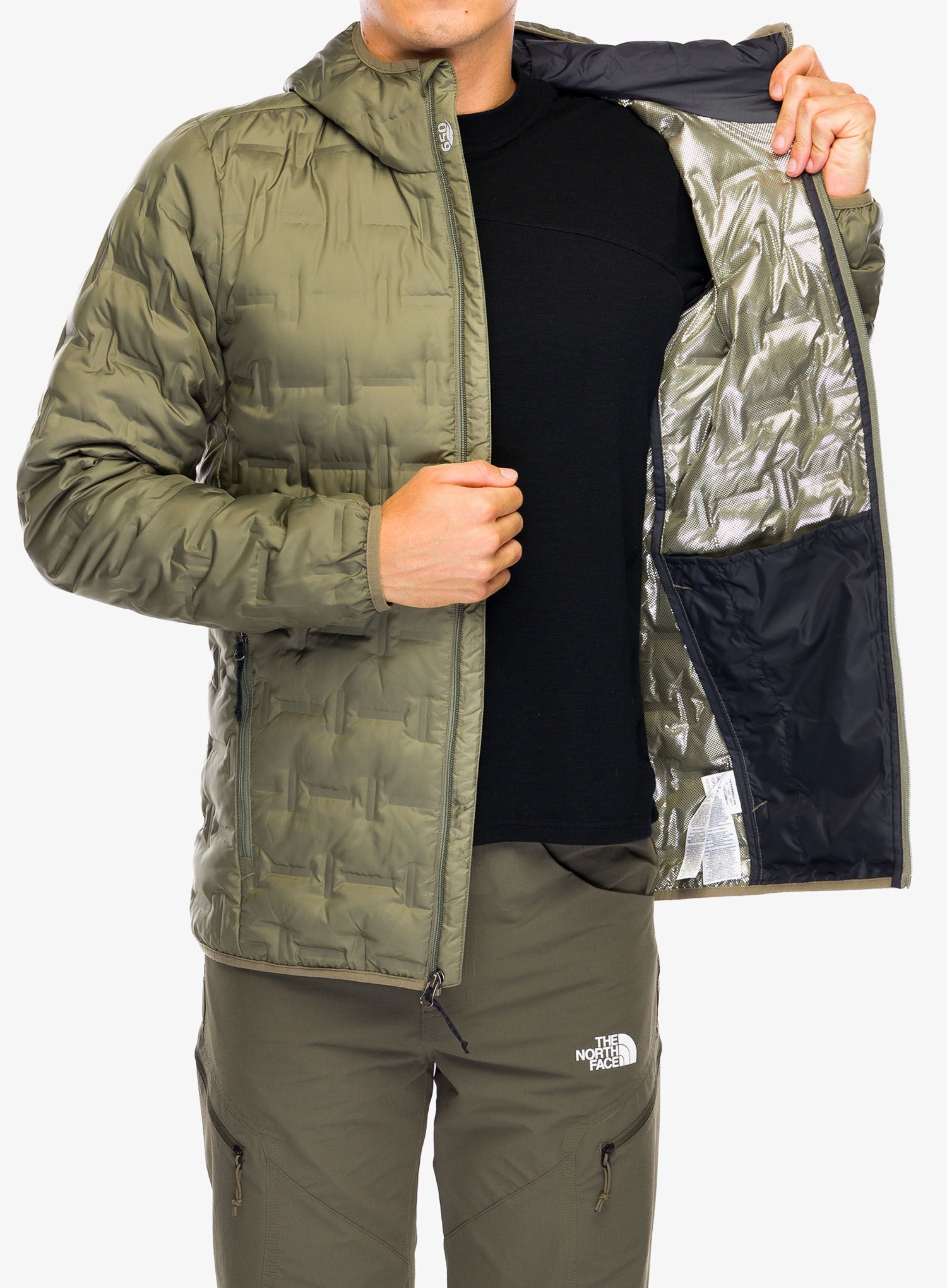 Puhovka Columbia Delta Ridge Down Hooded Jacket - stone green