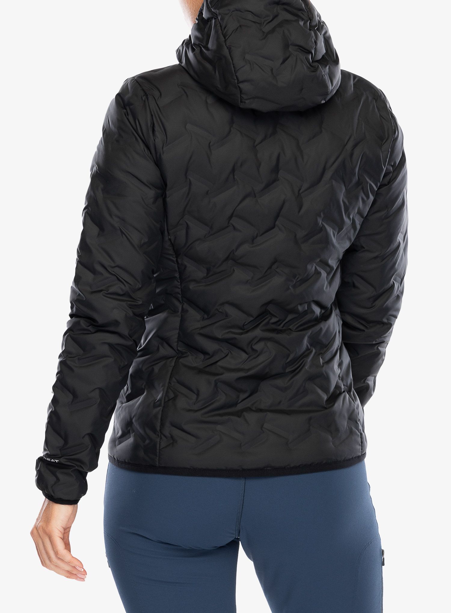 Ženska puhovka Columbia Delta Ridge II Down Hooded Jacket - black