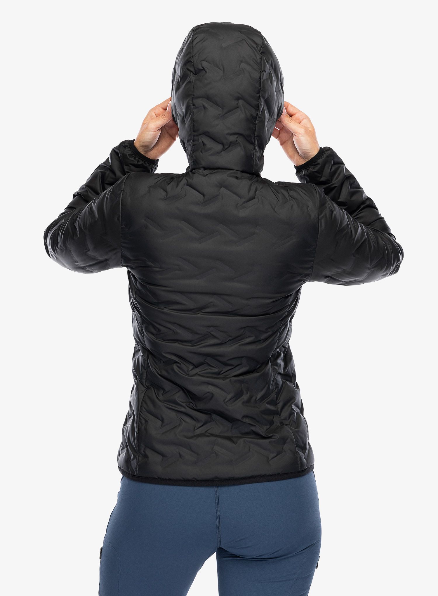 Ženska puhovka Columbia Delta Ridge II Down Hooded Jacket - black