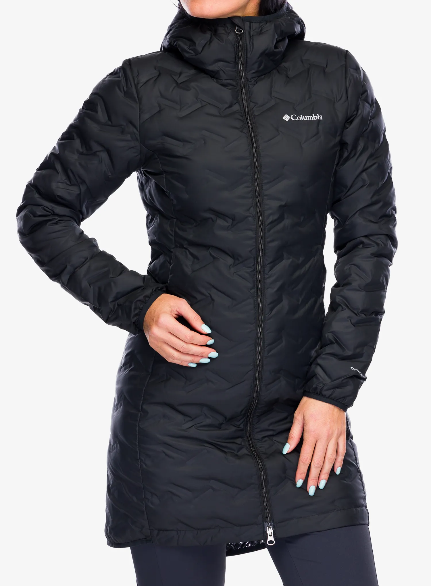 Puhast plašč Columbia Delta Ridge II Long Down Jacket - black
