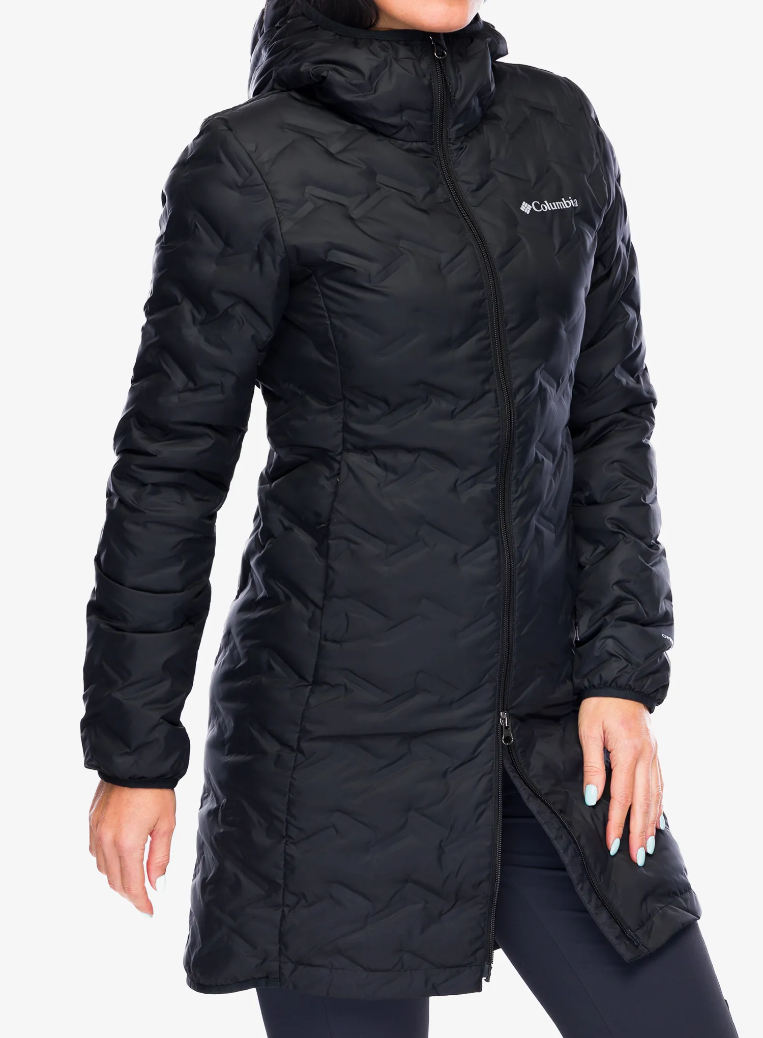 Puhast plašč Columbia Delta Ridge II Long Down Jacket - black