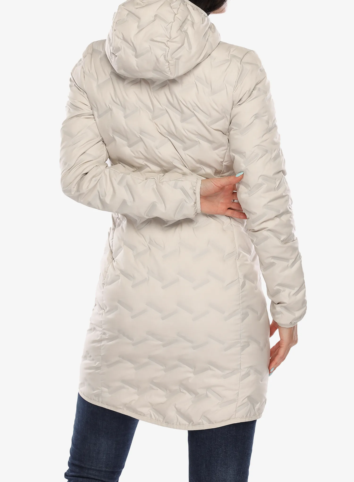Puhast plašč Columbia Delta Ridge II Long Down Jacket - dark stone