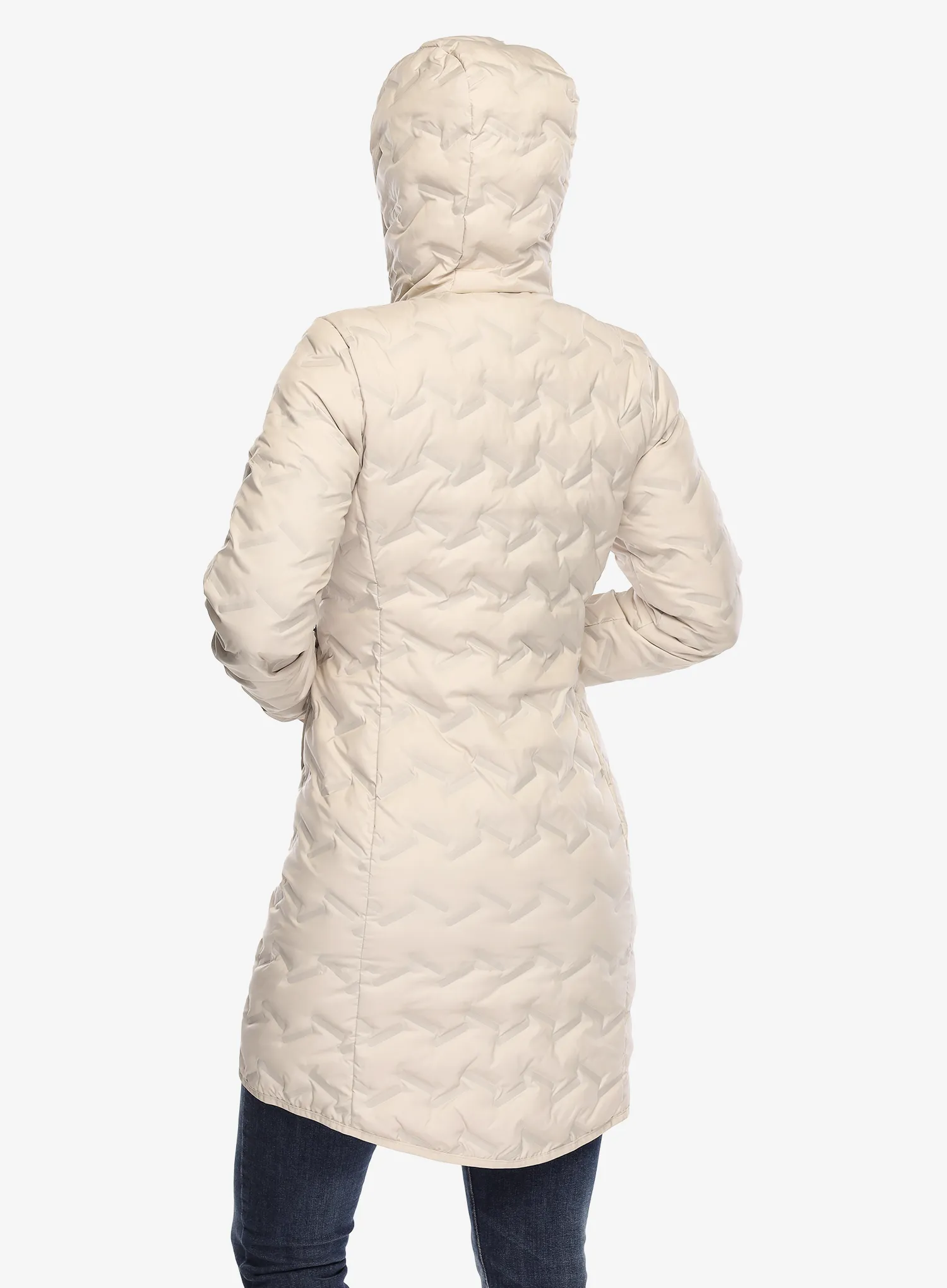 Puhast plašč Columbia Delta Ridge II Long Down Jacket - dark stone