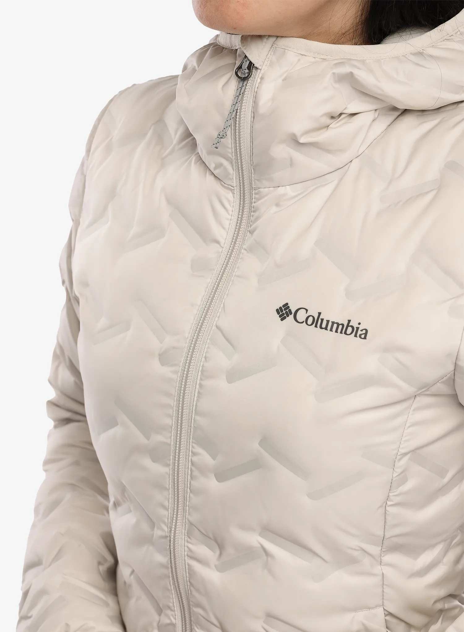 Puhast plašč Columbia Delta Ridge II Long Down Jacket - dark stone